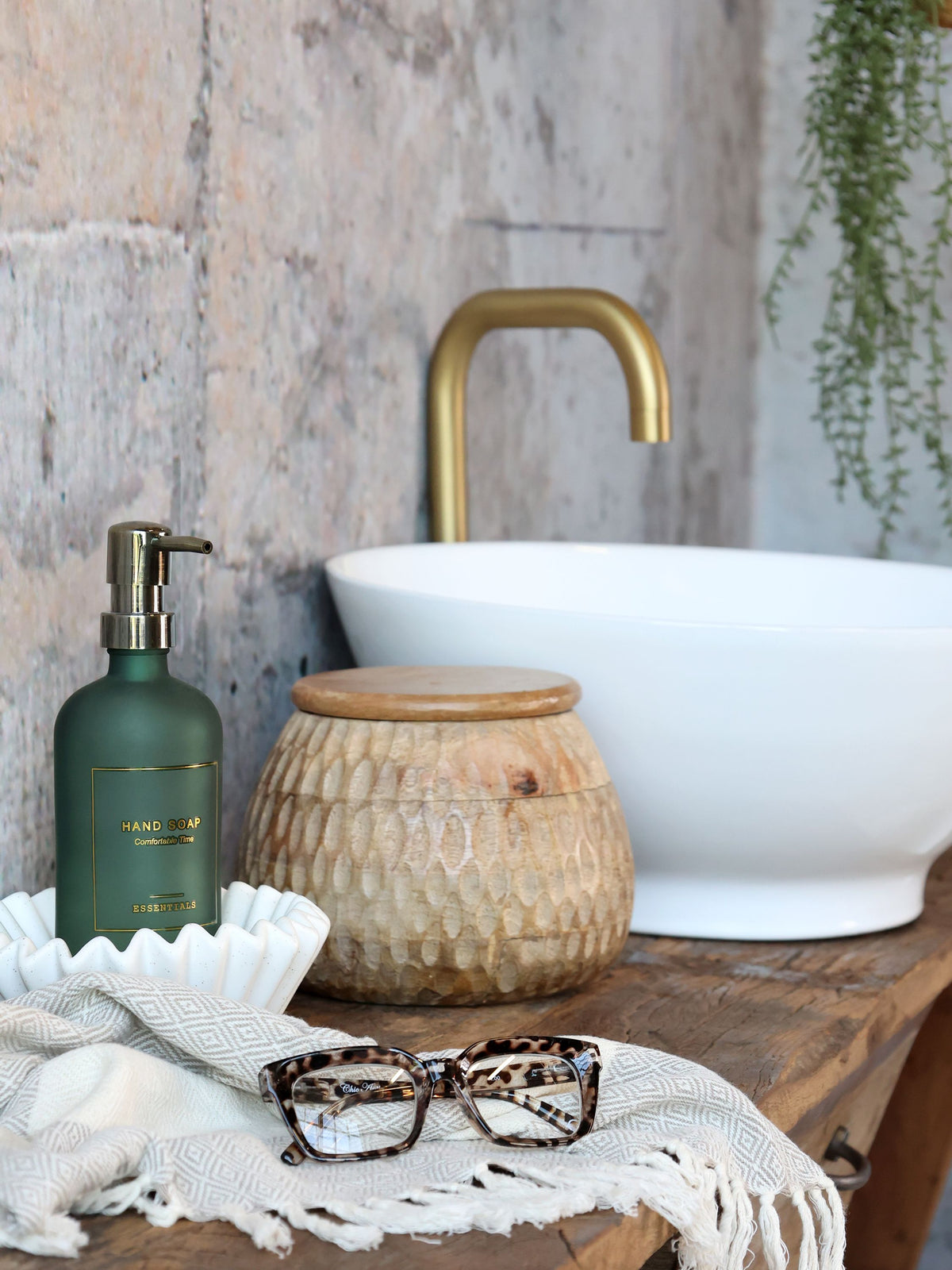 Flasche mit Pumpe Hand Soap 500 ml moos