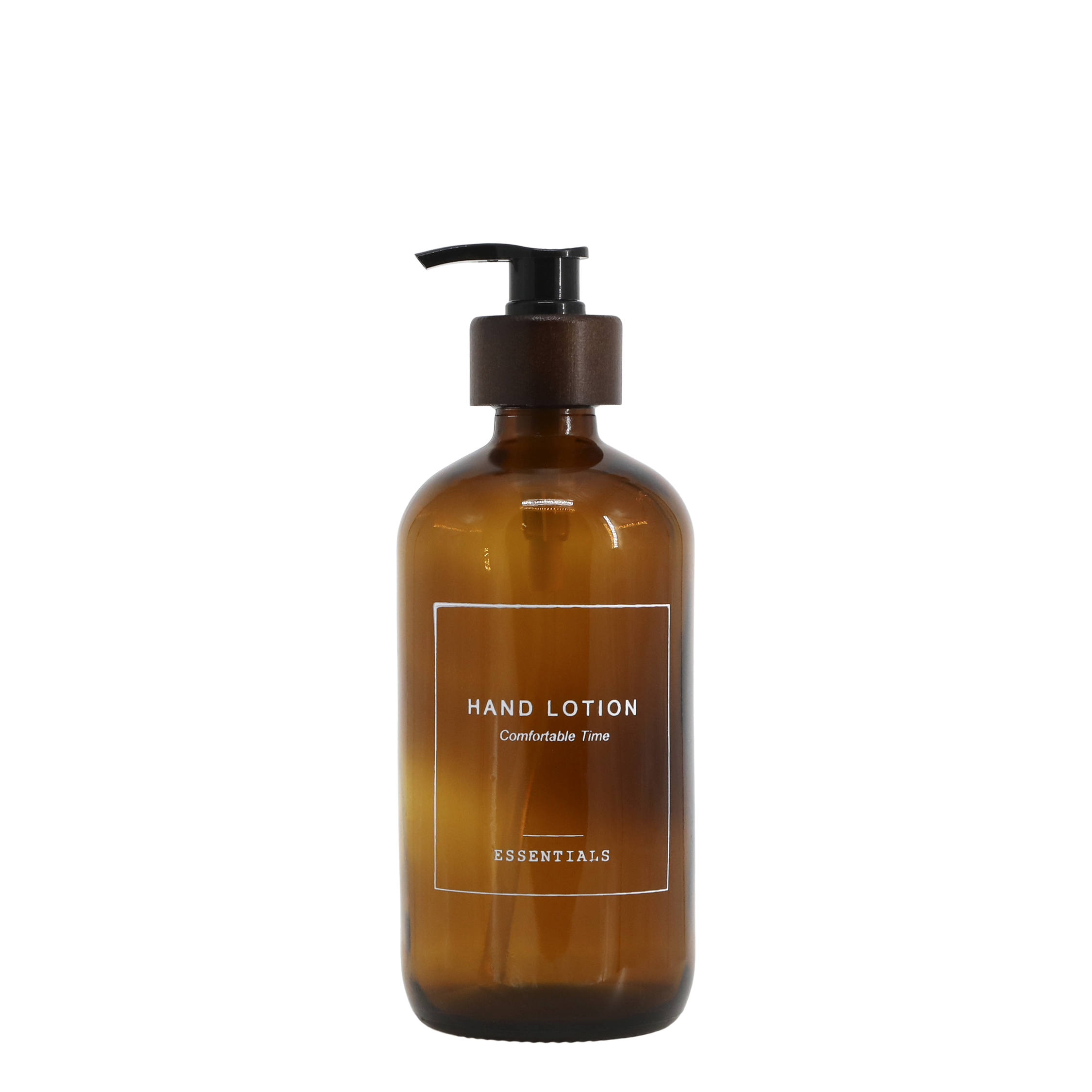 Spenderflasche mit Pumpe für Handlotion, 500 ml, Mokka