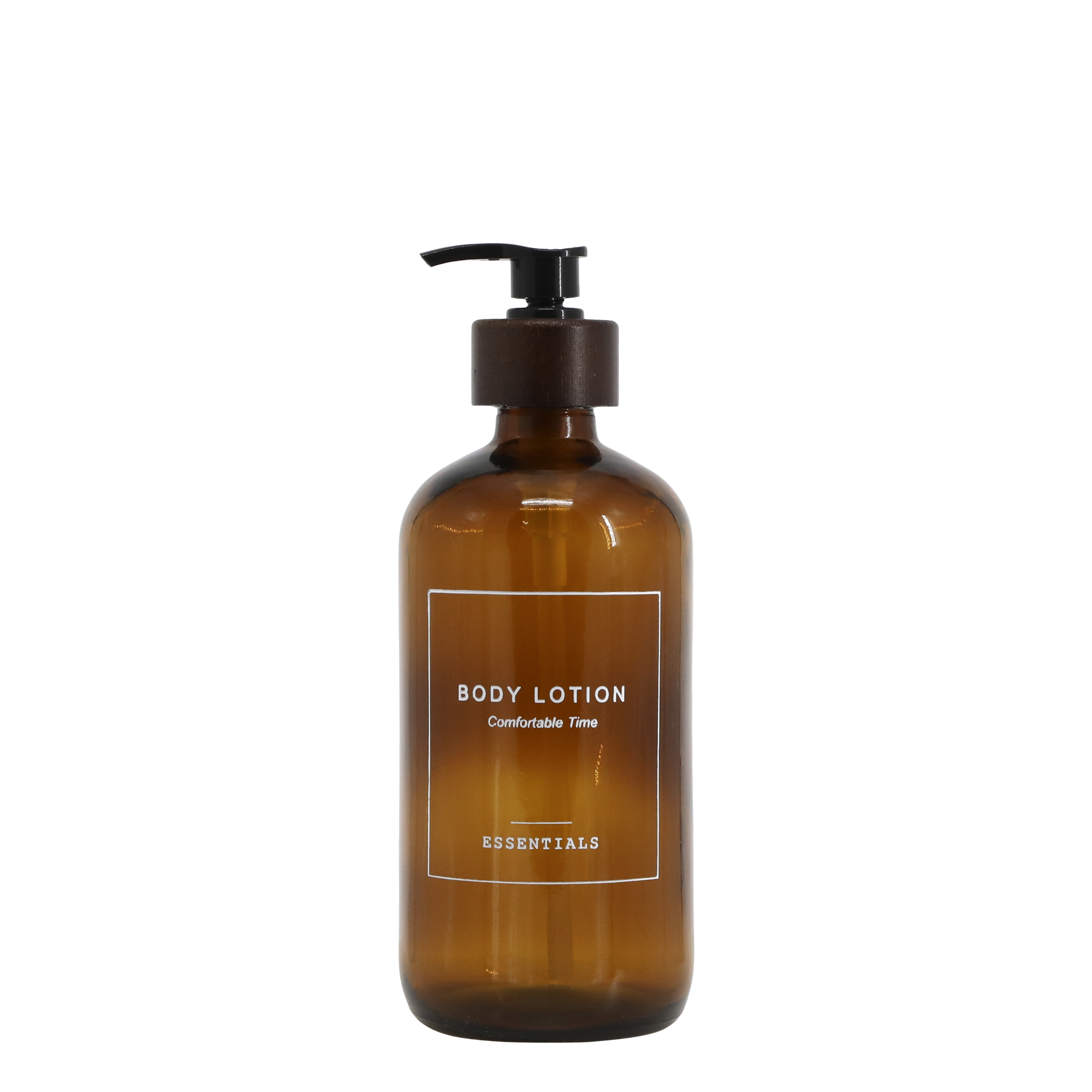 Spenderflasche mit Pumpe für Bodylotion, 500 ml, Mokka