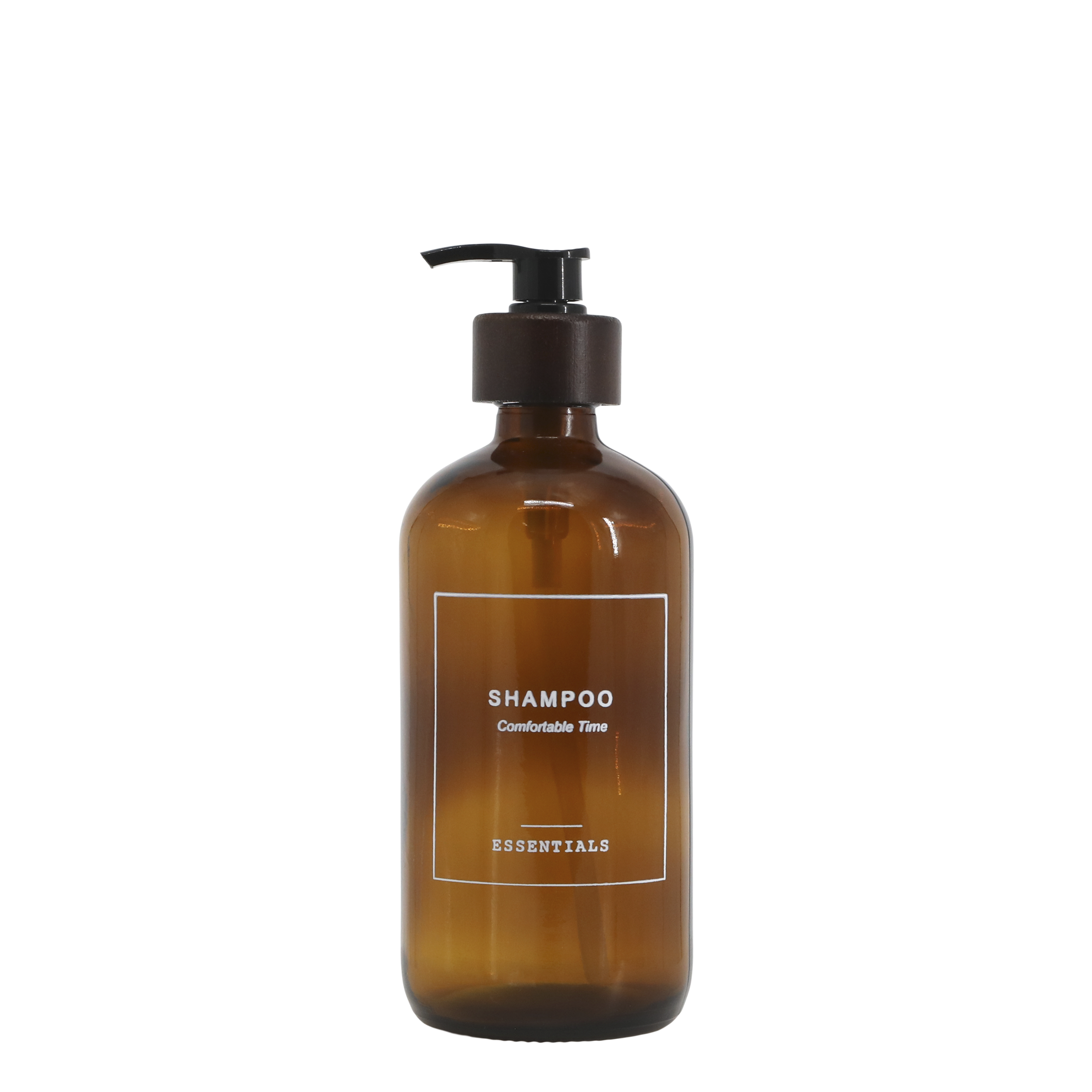 Flasche mit Pumpe 500 ml Mokka – Glas, 21,5 cm hoch
