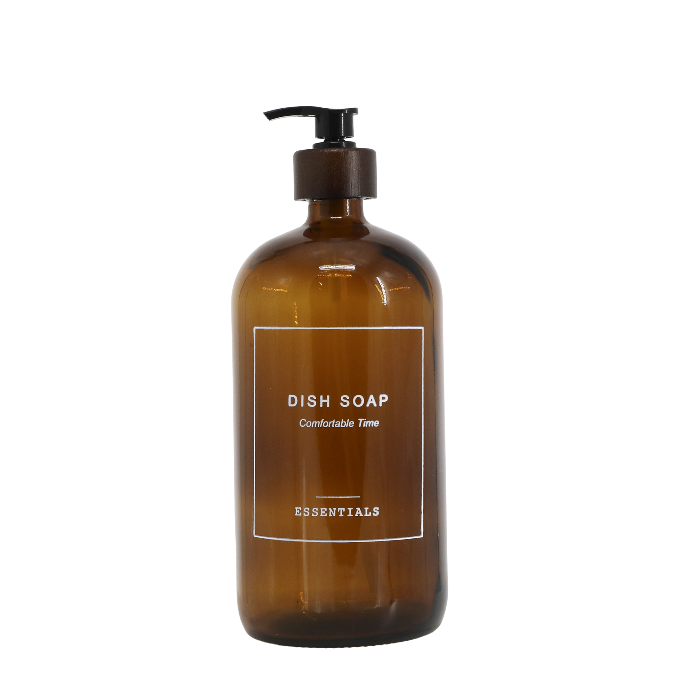 Spülmittelflasche mit Pumpe, 1000 ml, Mokka