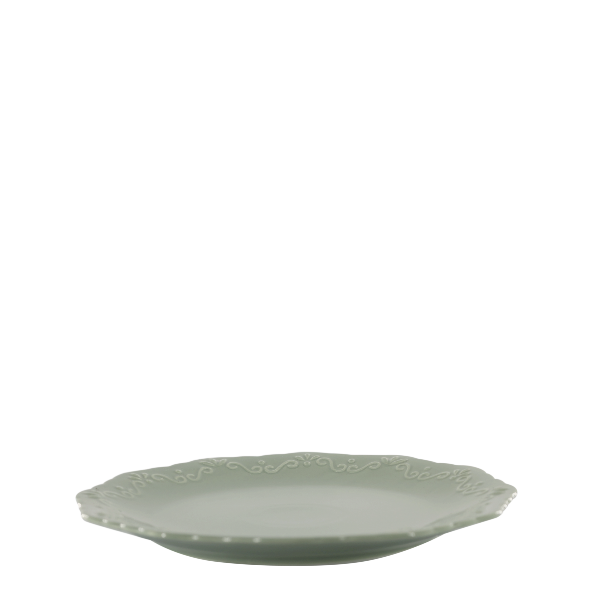 Provence Mittagsteller aus Porzellan, 27 cm, weiß