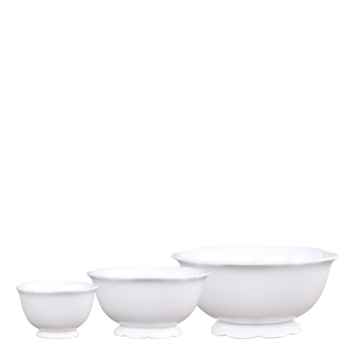 Porzellan Schüsseln Set Provence 3-teilig weiß