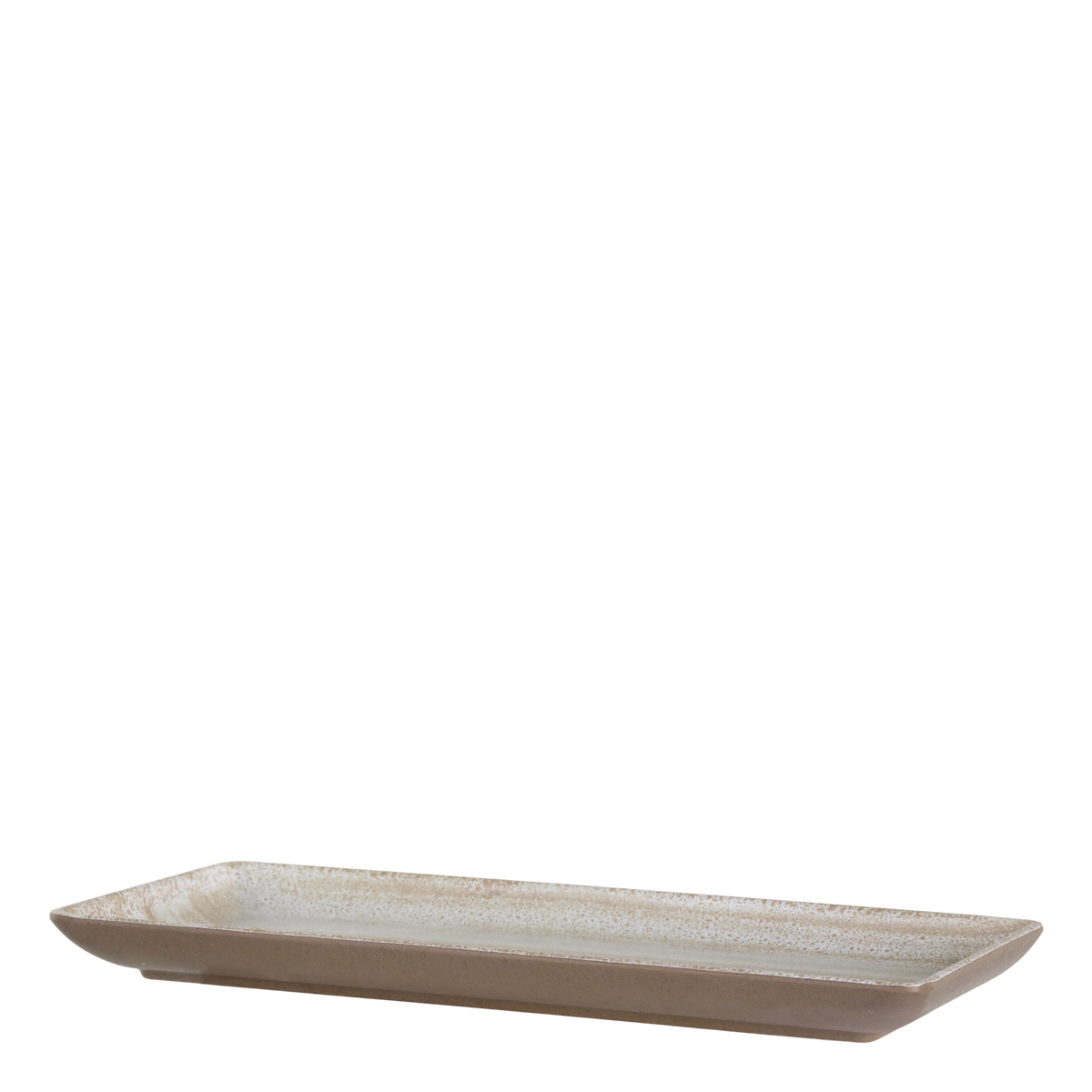 Cassis Tablett aus Melamin in Latte – 28 cm lang