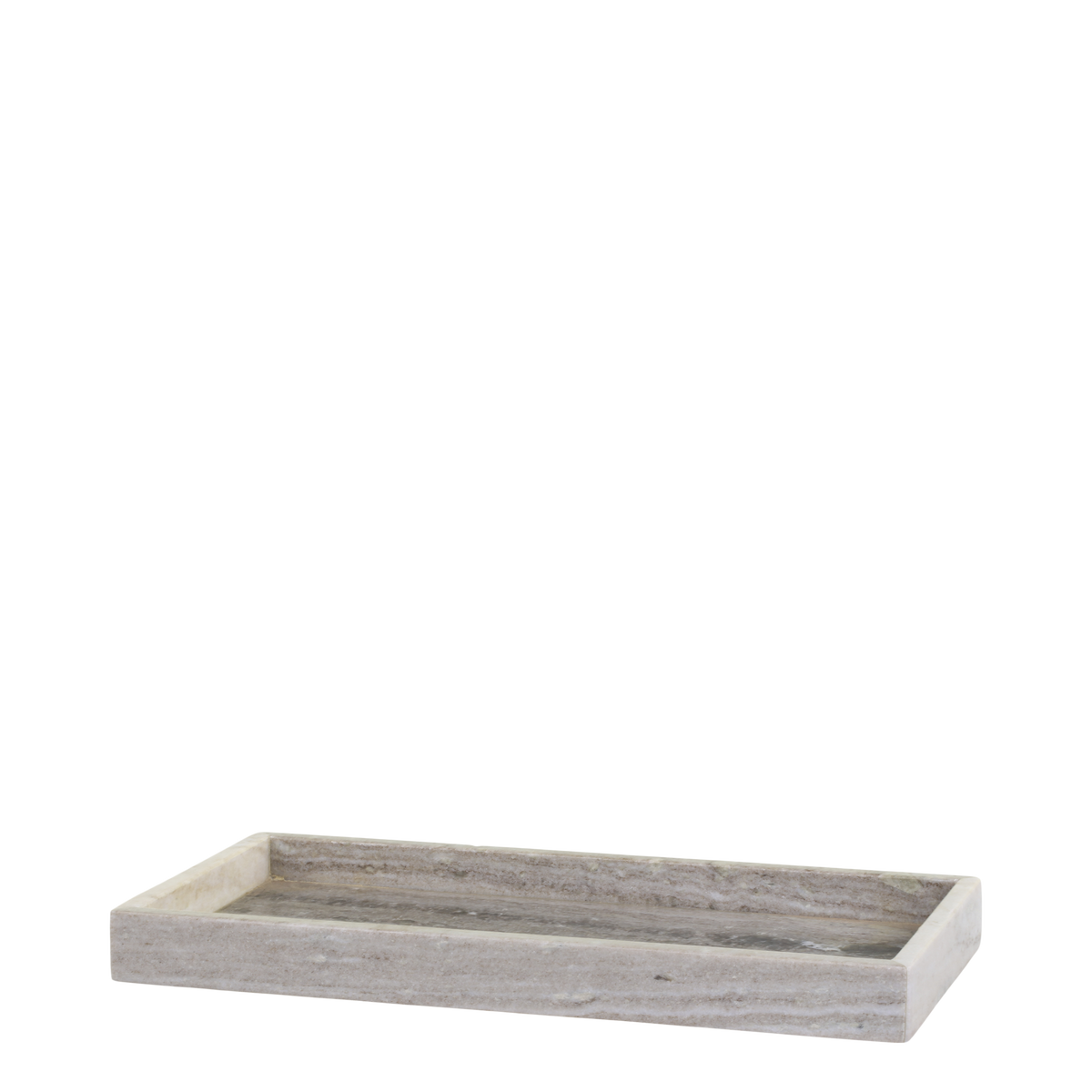 Marmor Tablett Morlaix – 45 cm lang, Latte