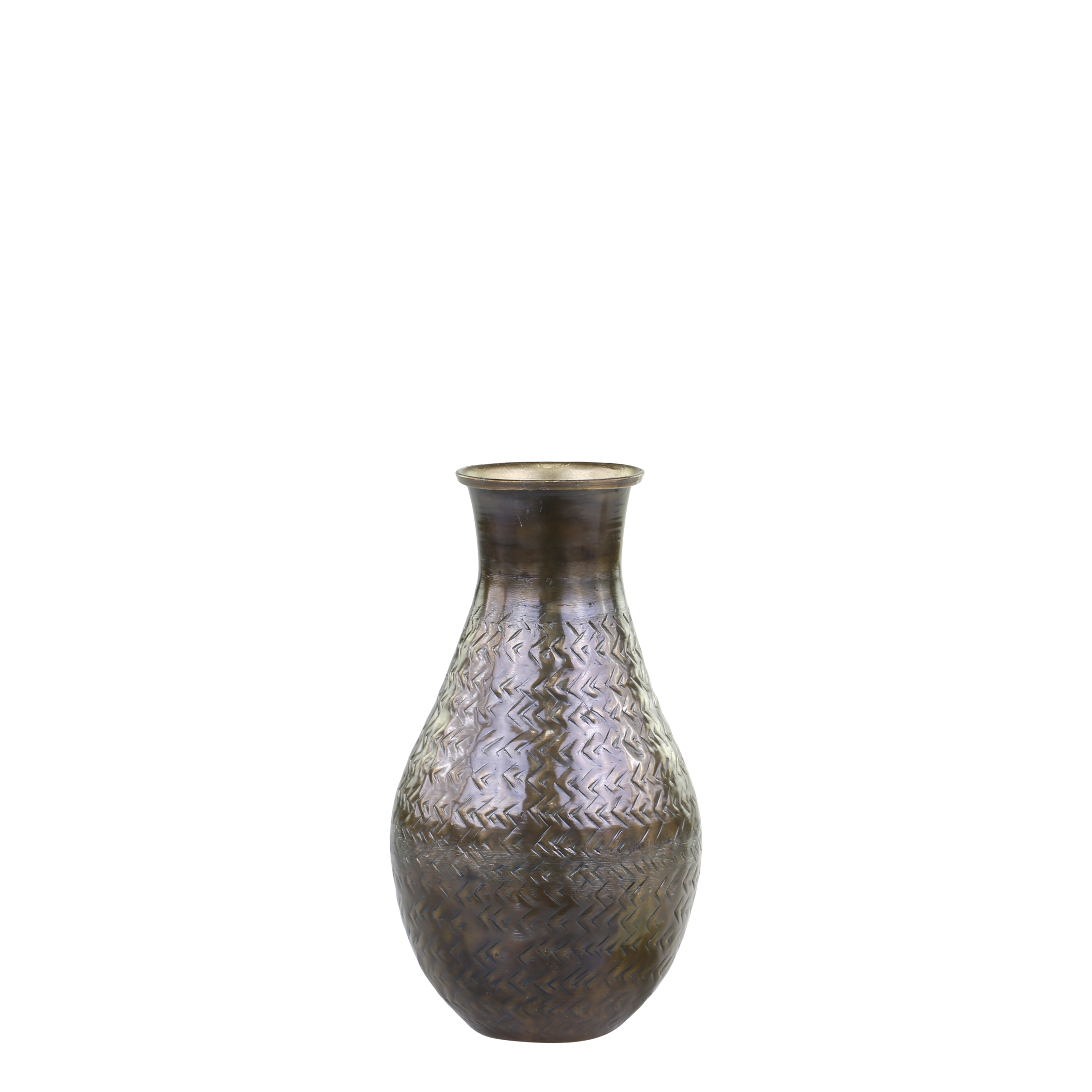 Vase for deco H19/D9 cm antique brass