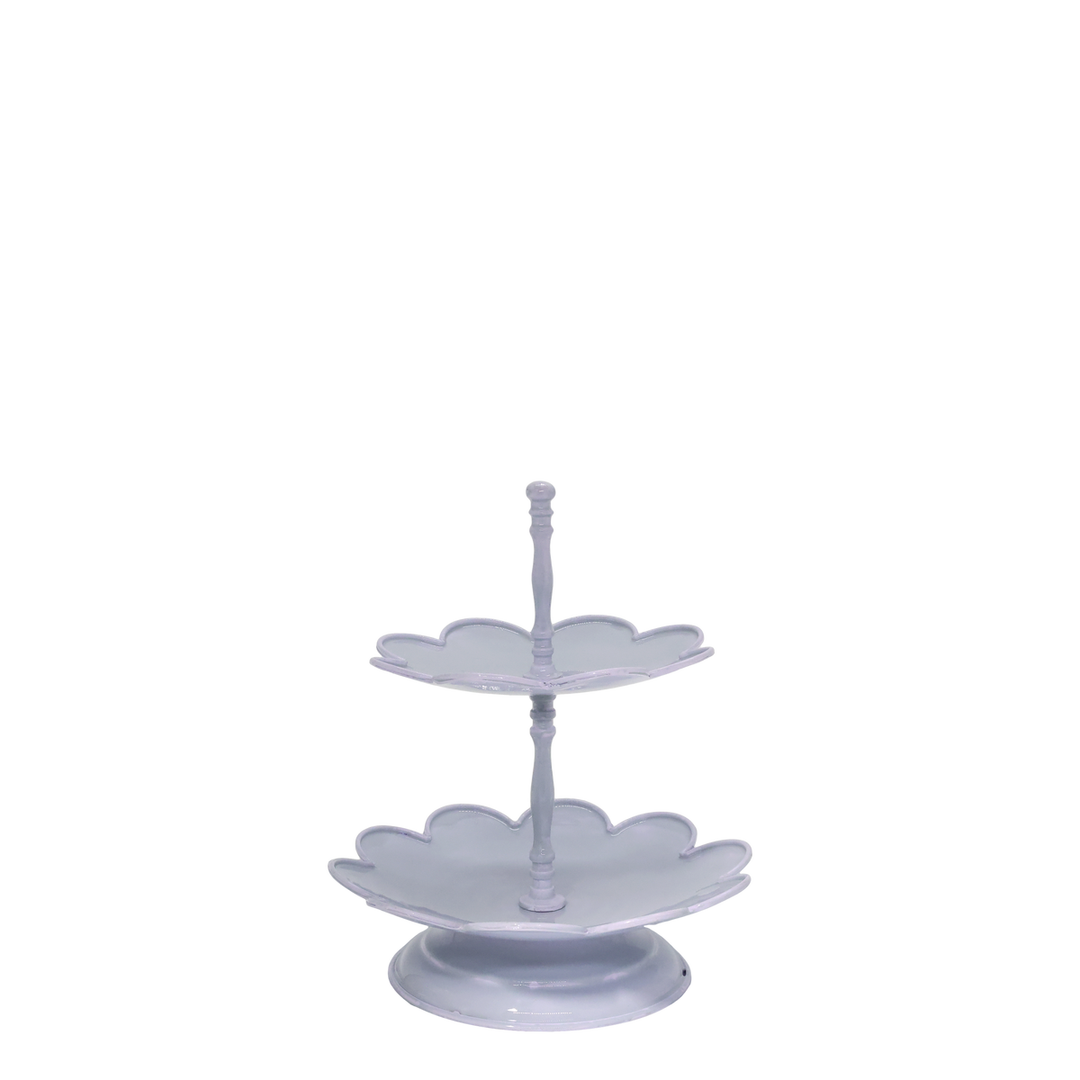 Etagere mit 2 Schüsseln in Sky Blue, 29 cm hoch