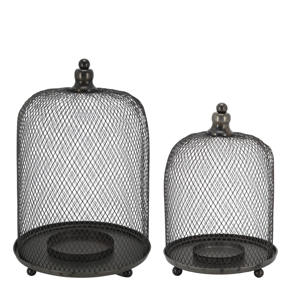 Dekoration: Eisen Glocke Set mit 2 Glocken, 33 cm hoch