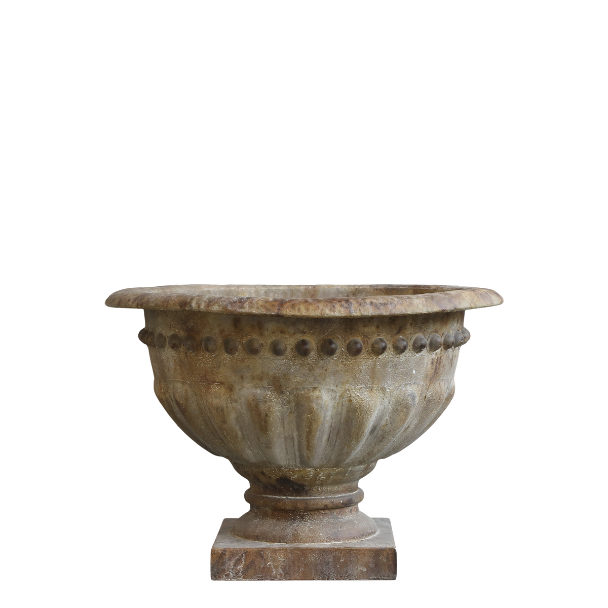 Übertopf mit Füßen antique natur, 35,5 cm hoch