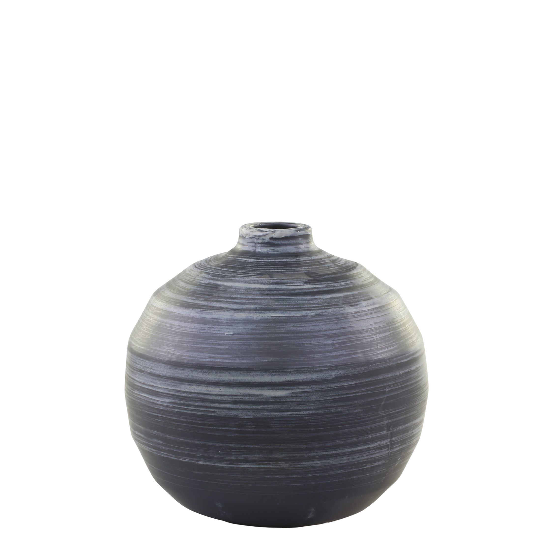 Limoux Vase aus Keramik, 18 cm hoch, antique schwarz
