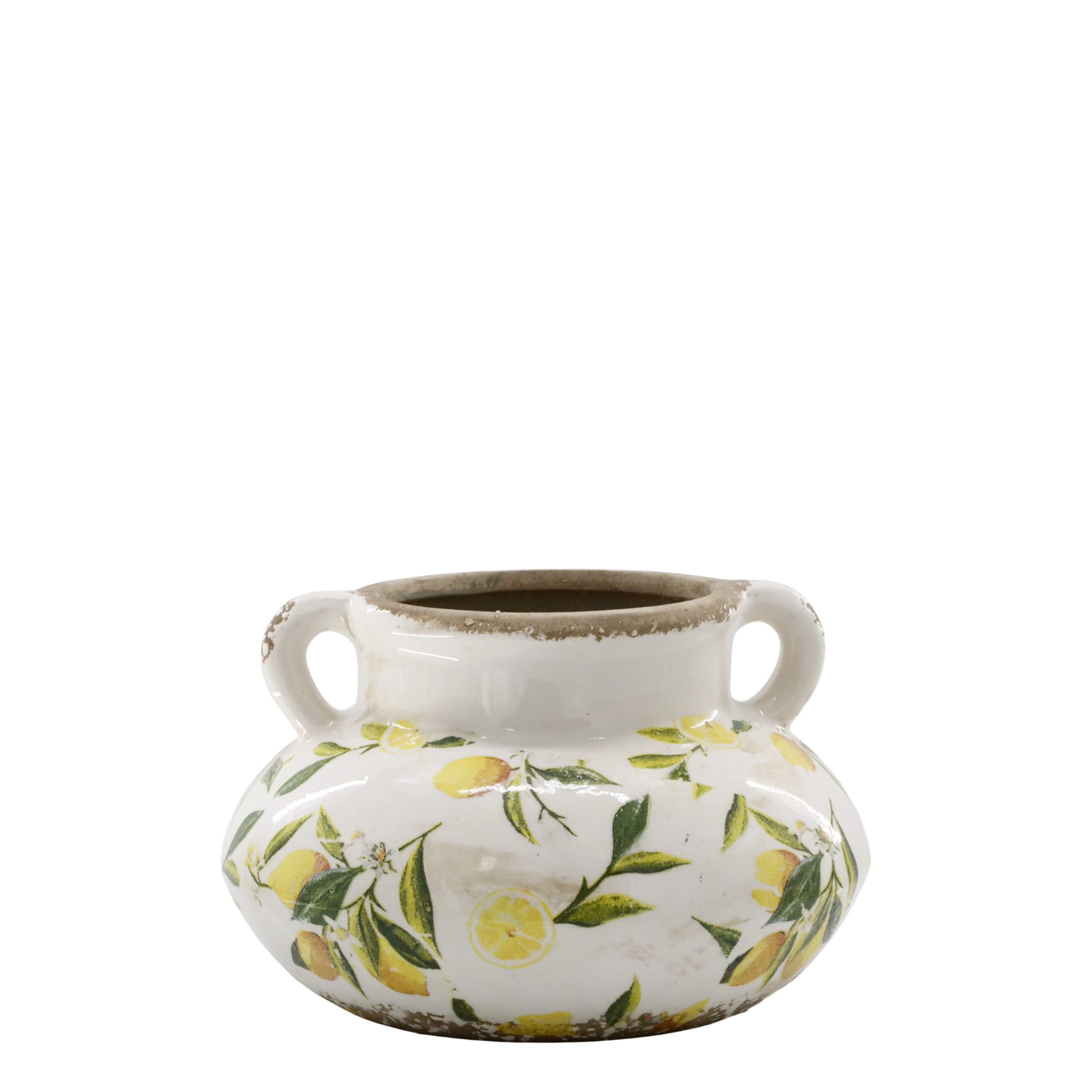 Limone Blumentopf mit Zitronenmotiv, 20 cm Durchmesser