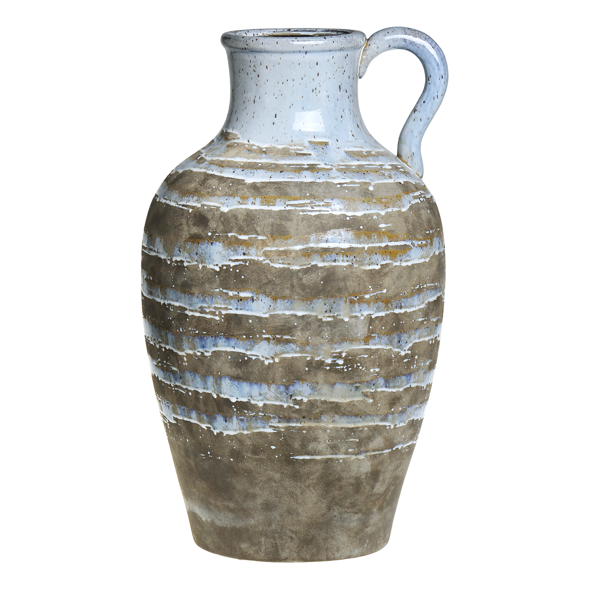 Maxim Vase mit Griff, 70 cm hoch, opal