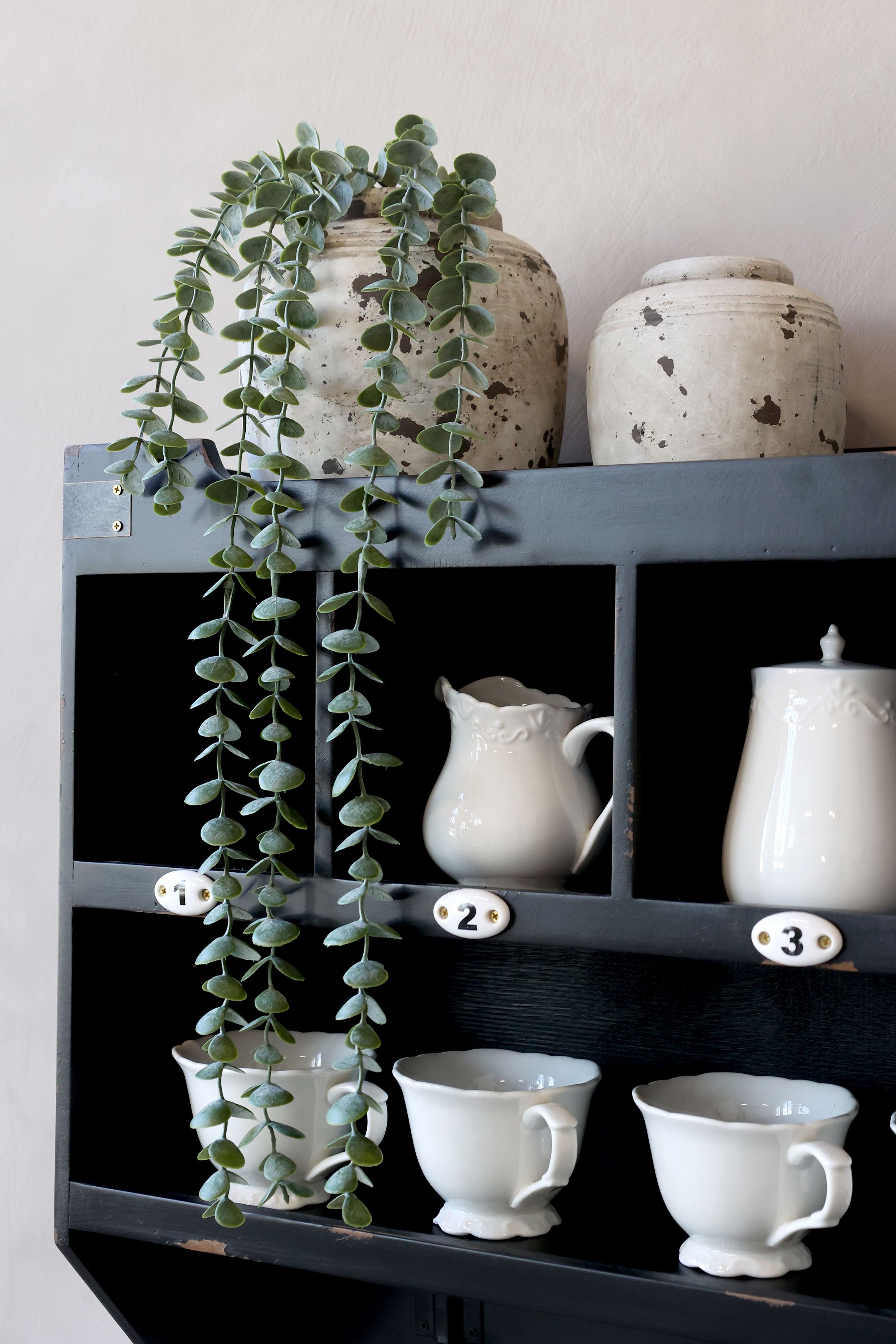 Terrakotta Vase Frejus, 16 cm hoch, creme