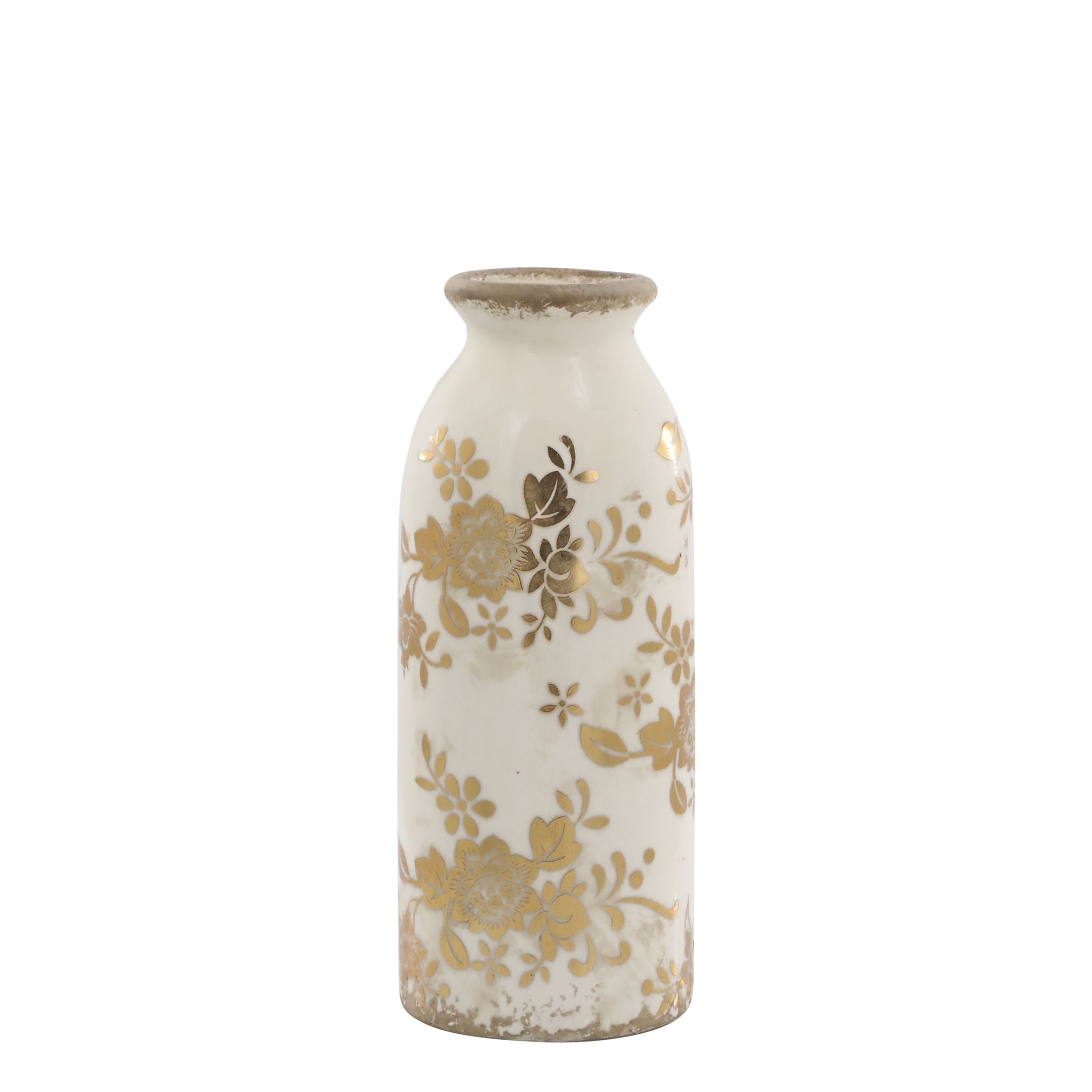 Anniversary Melun Flasche, Keramik, antique messing