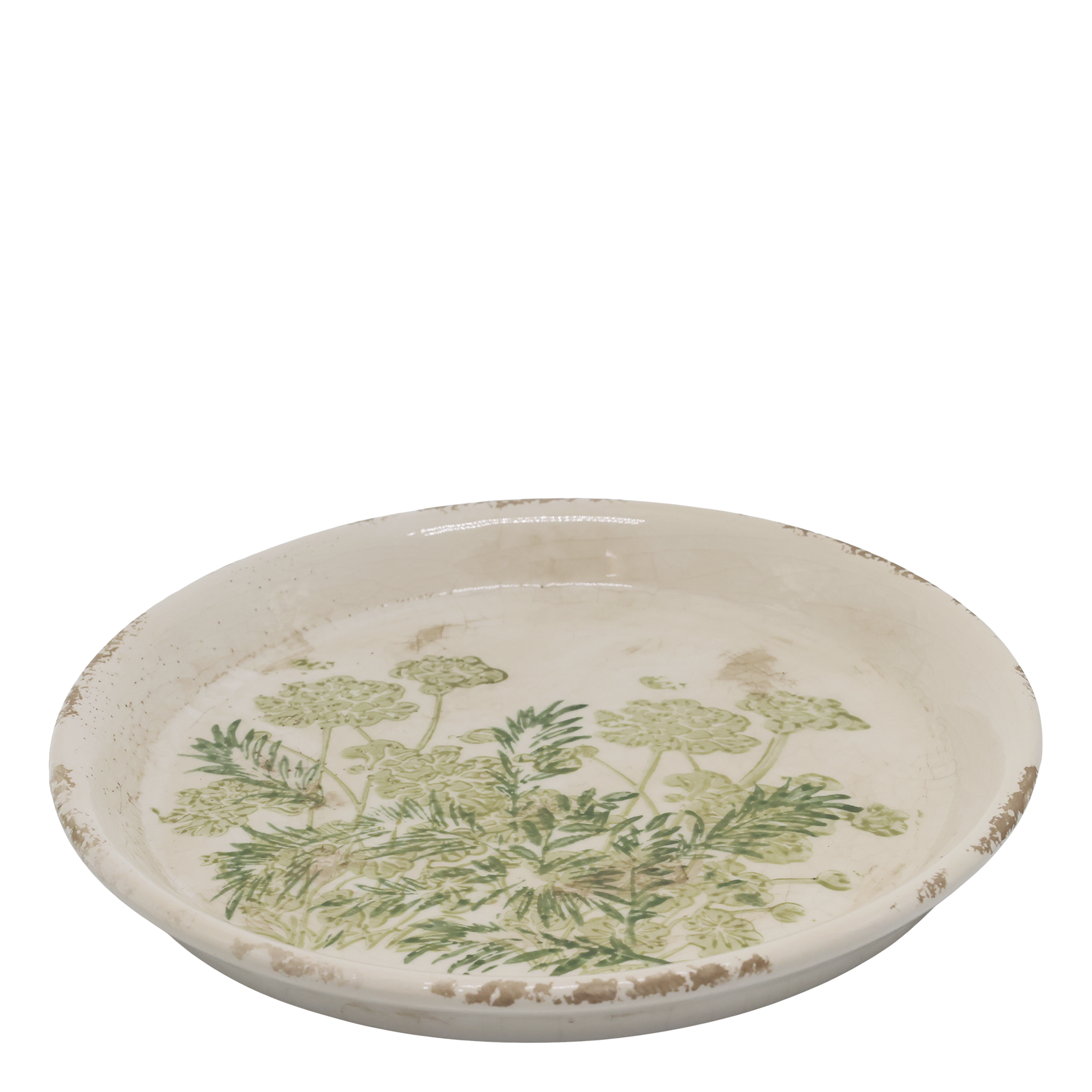 Laval Tablett mit Blumendruck – Keramik, 23,5 cm