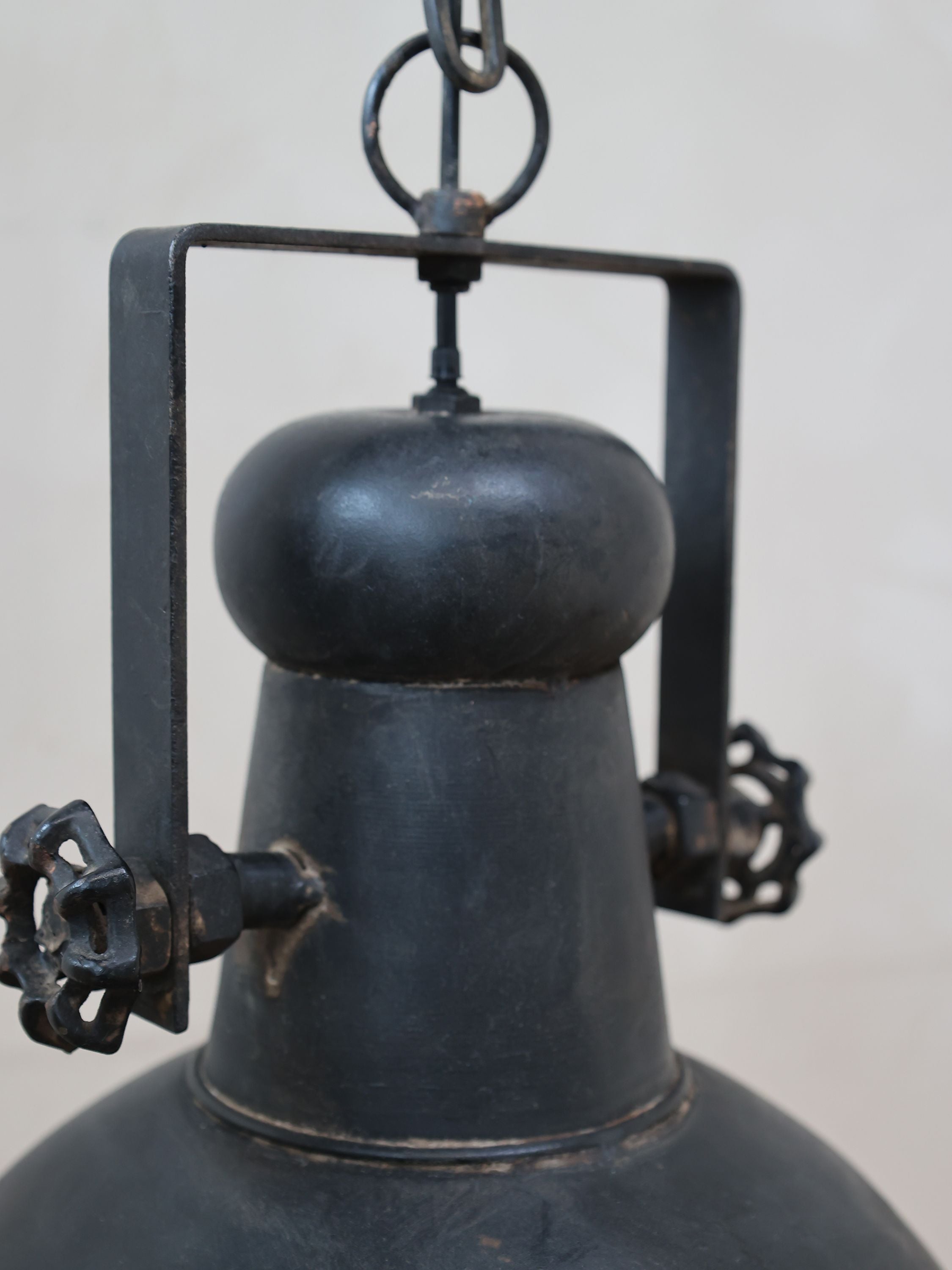 Factory Lampe antique schwarz, 40 cm hoch, E27