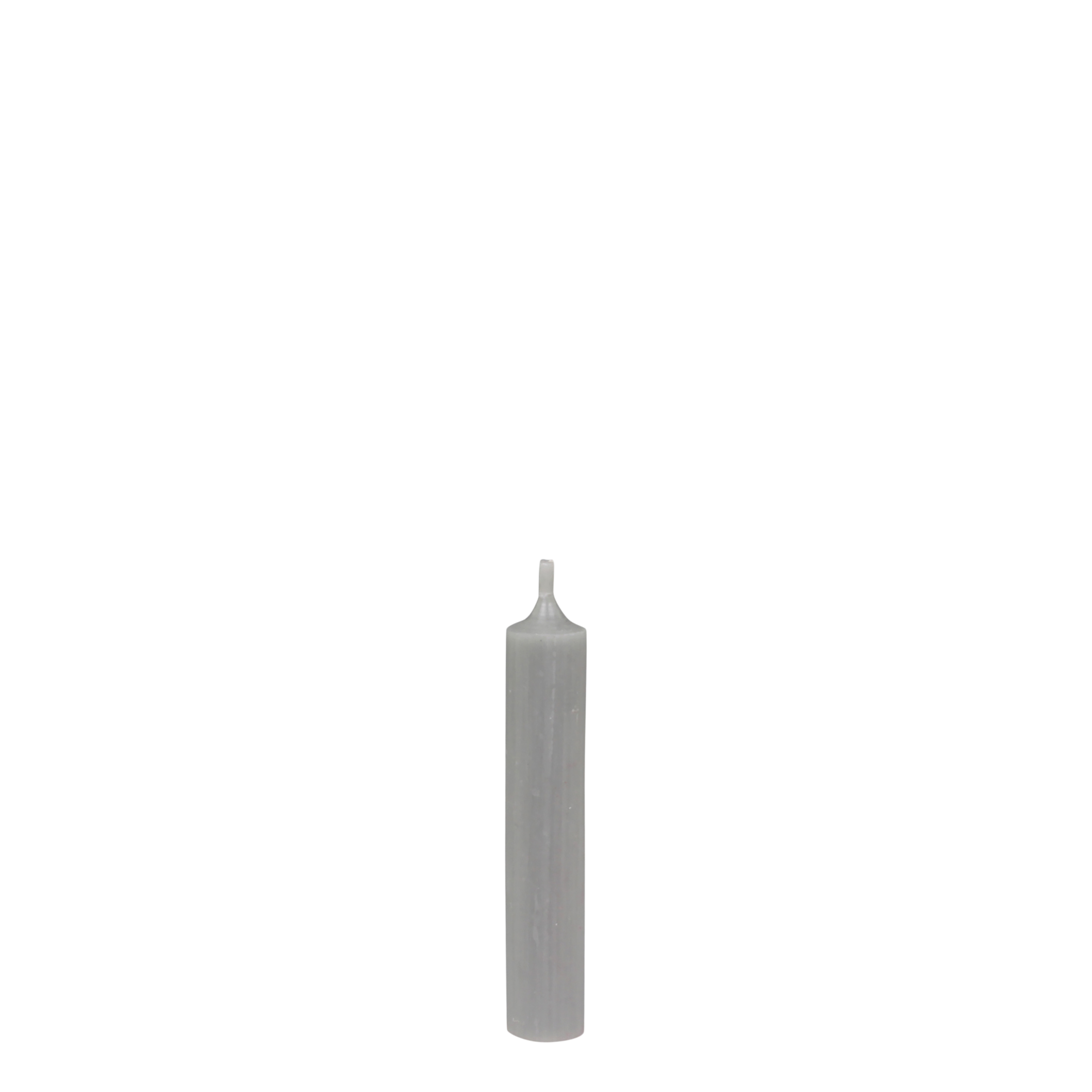 Mini Stabkerzen grau, 11 cm hoch, 2 cm Durchmesser
