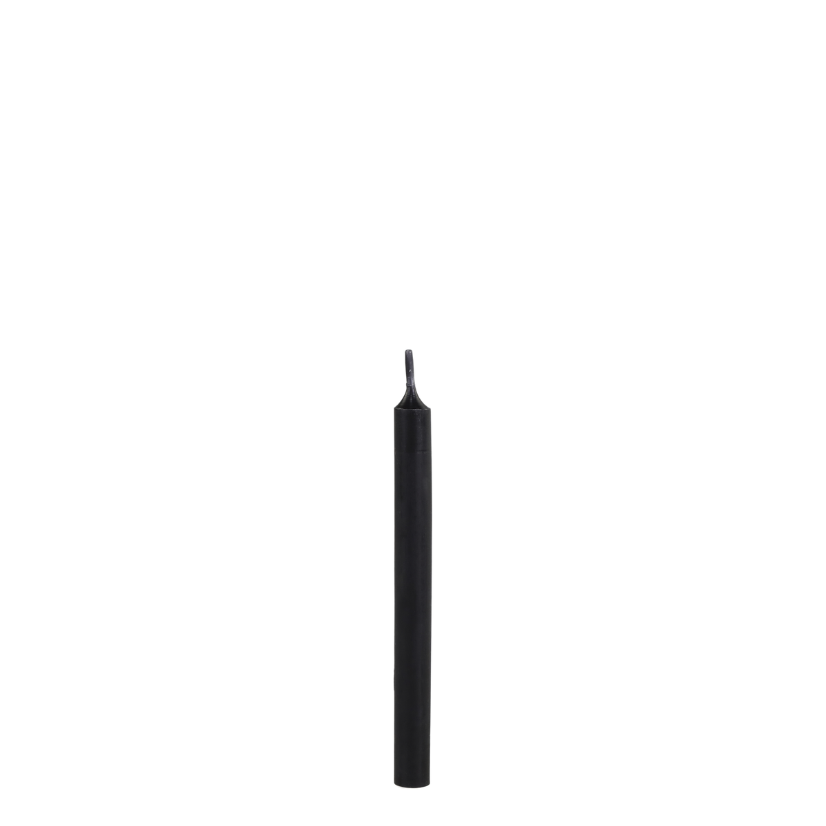 Spitzkerzen schwarz, 13 cm hoch, 1,2 cm Durchmesser
