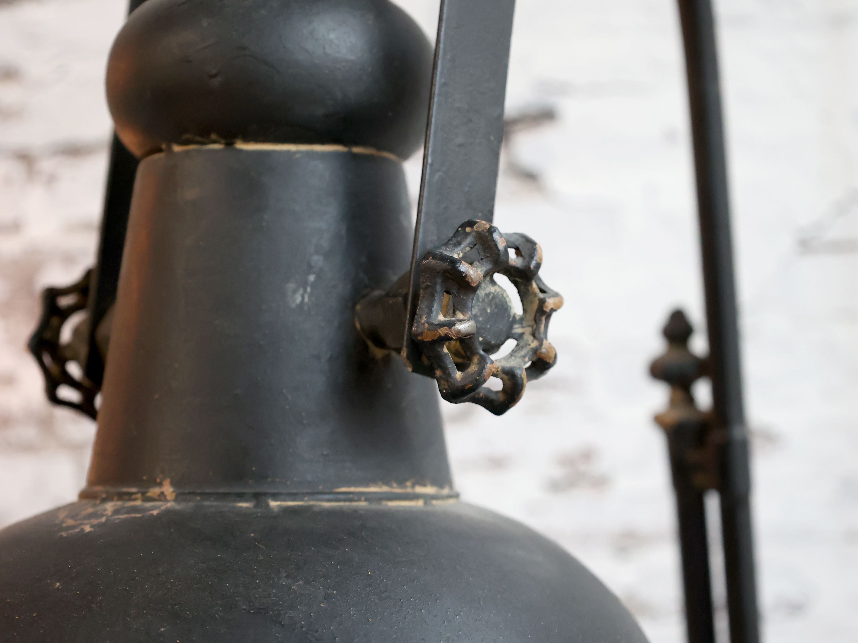 Stehlampe Factory Antique Schwarz 175 cm hoch