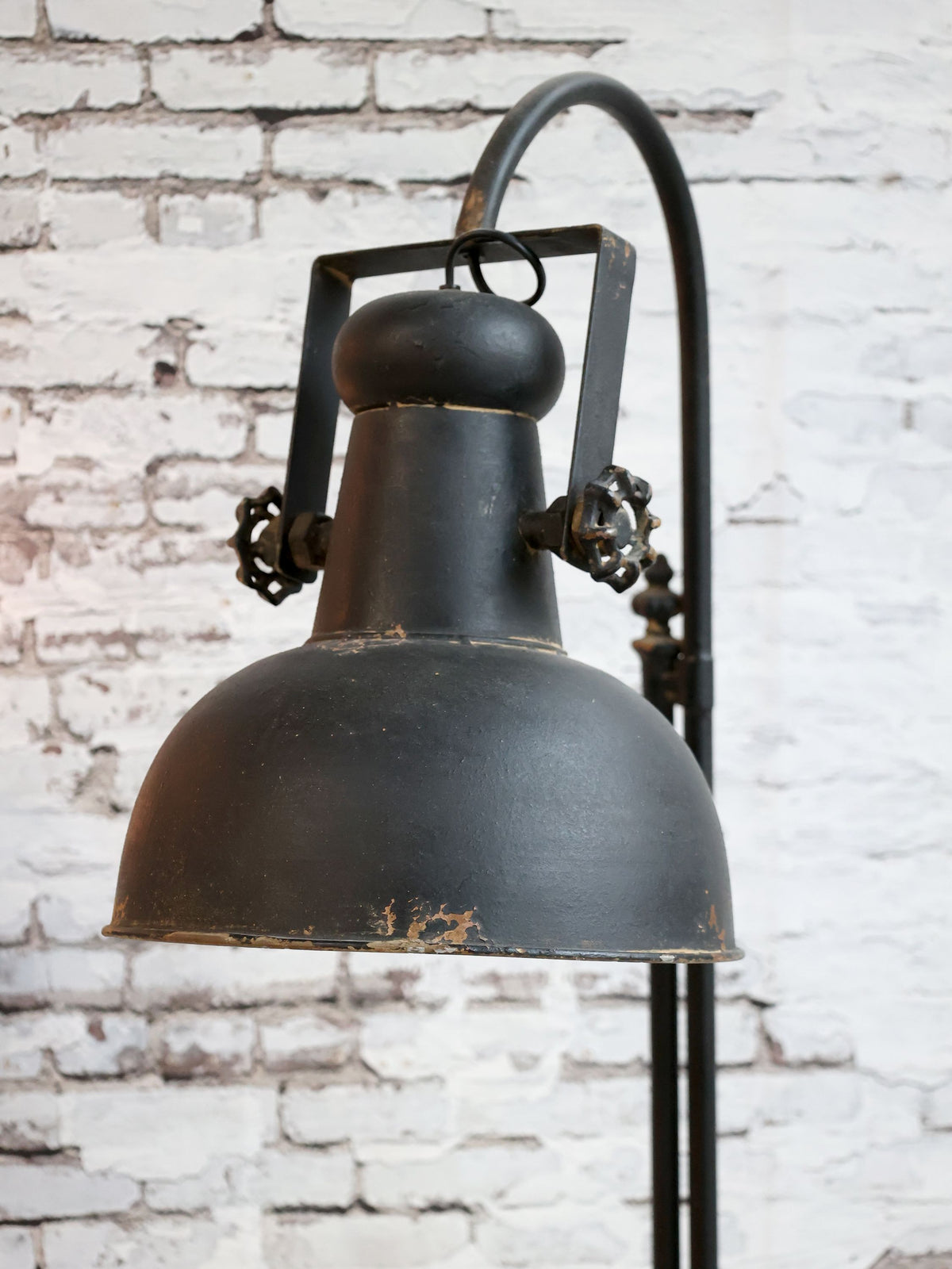 Stehlampe Factory Antique Schwarz 175 cm hoch
