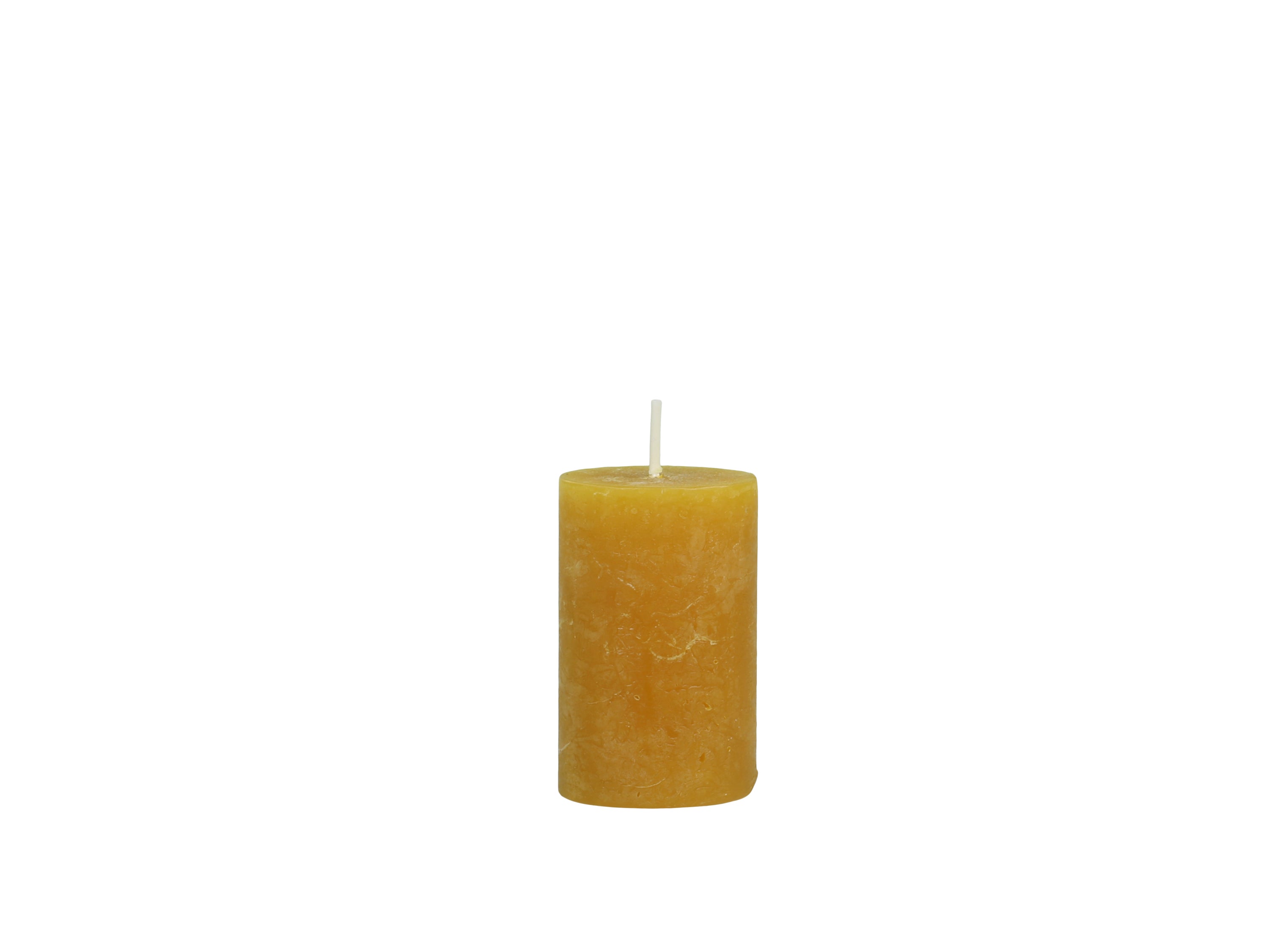 Macon Pillar Candle rustic 16 h H8/D5 cm mustard