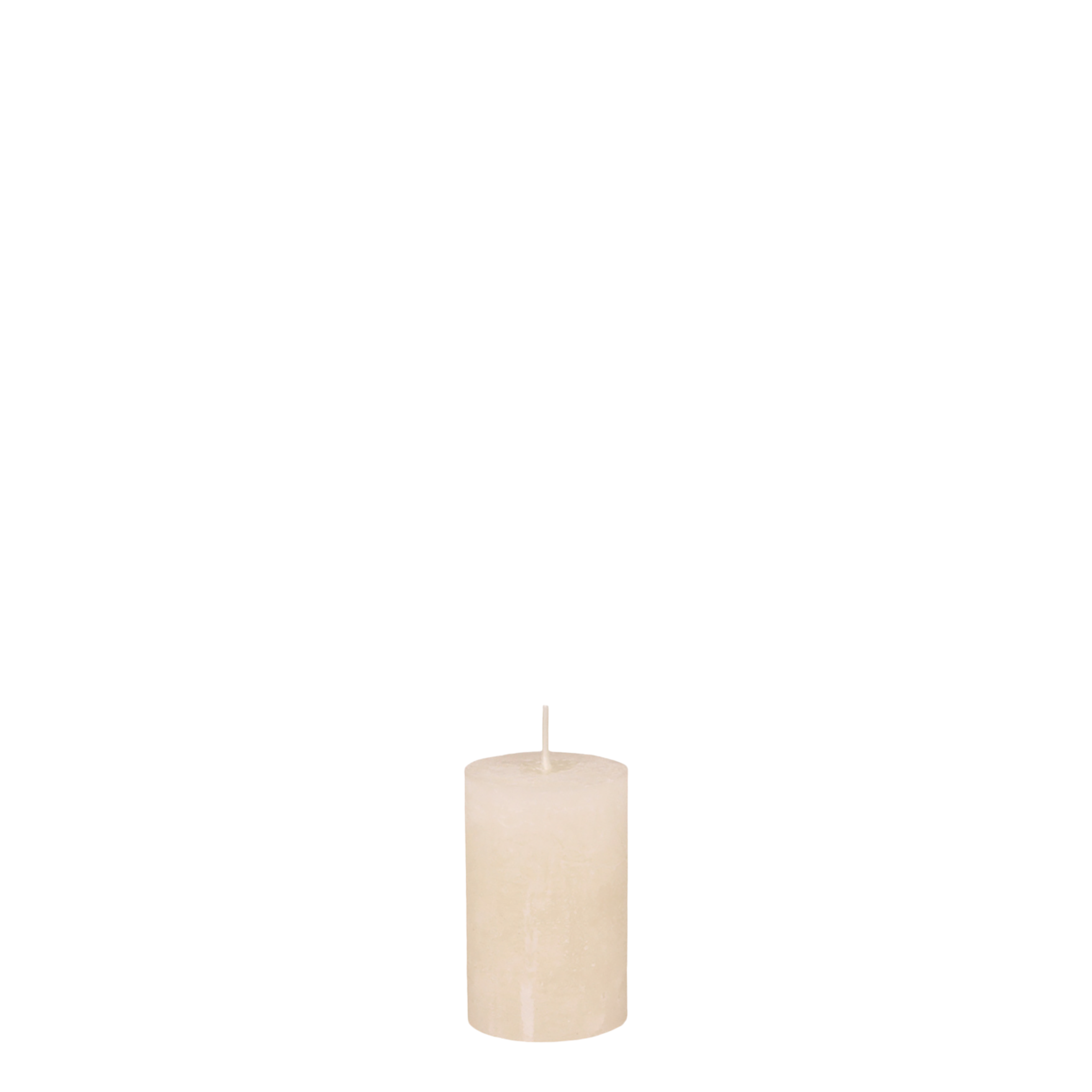 Stumpenkerze Macon in Nude, 8 cm hoch, 5 cm Durchmesser