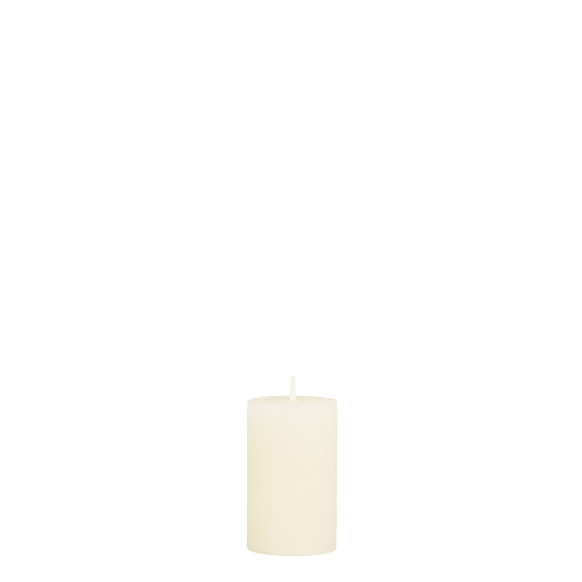 Stumpenkerze Macon in Creme, 8 cm hoch