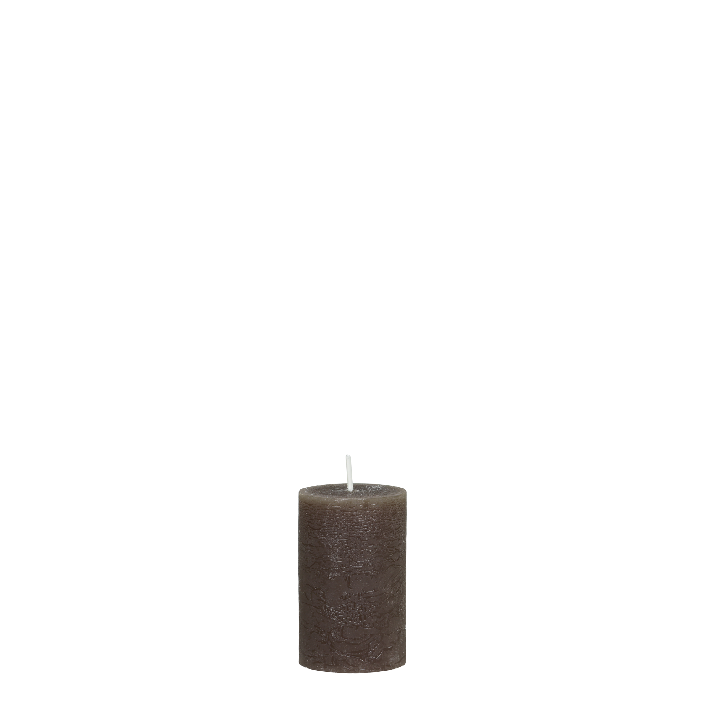 Stumpenkerze Macon in Coffee, 8 cm hoch