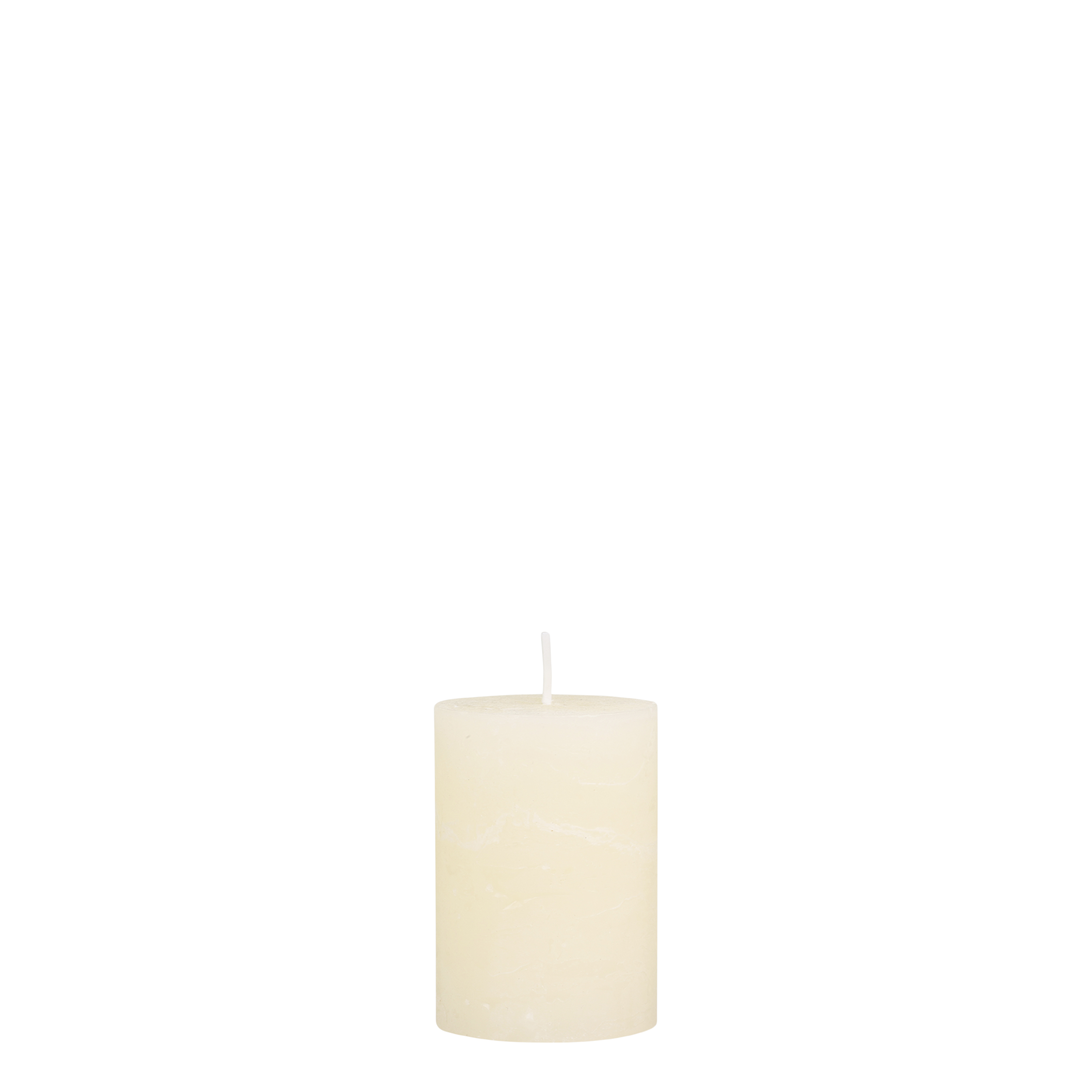 Stumpenkerze Macon Creme 10 cm hoch 7 cm Durchmesser