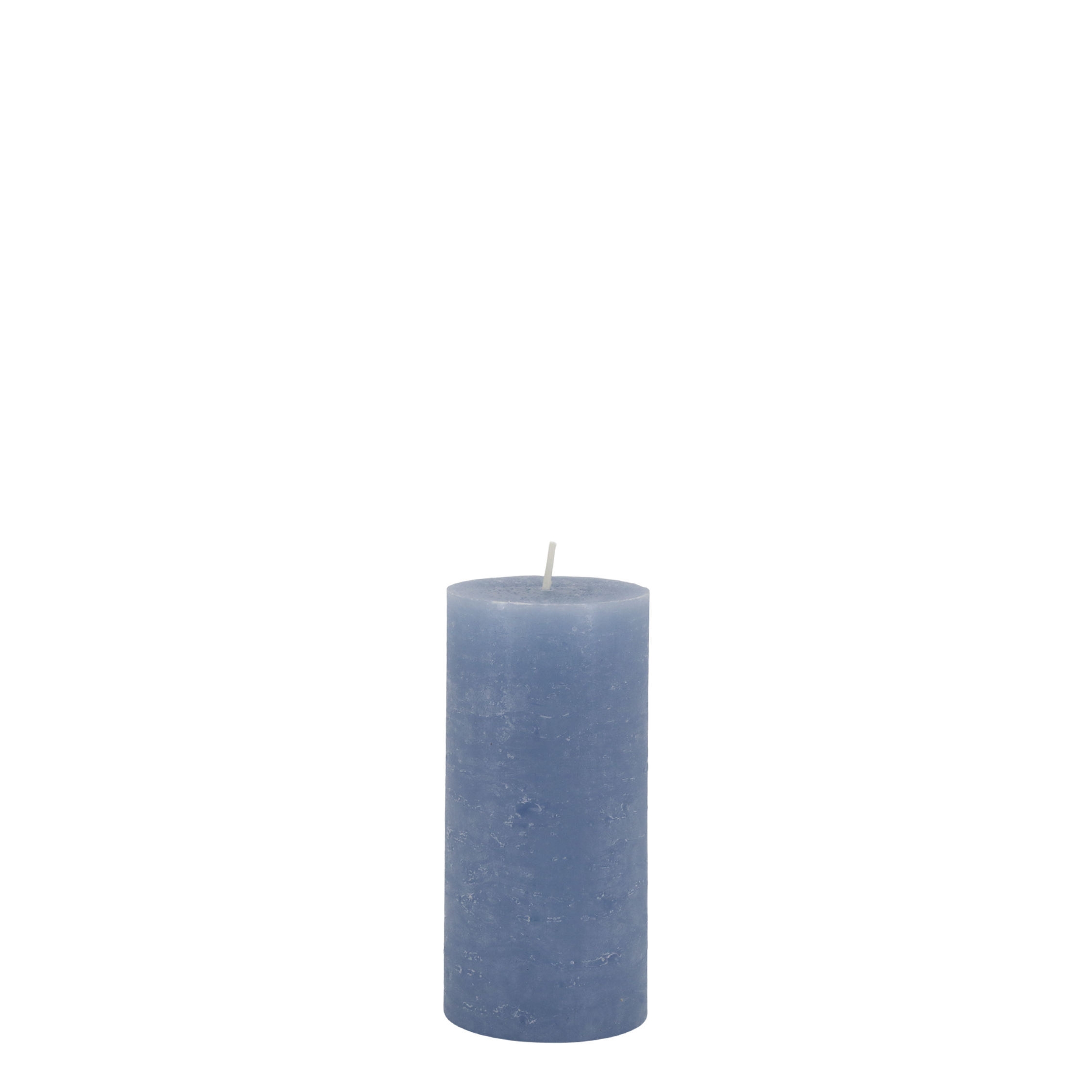 Stumpenkerze Macon in Sky Blue, 15 cm hoch