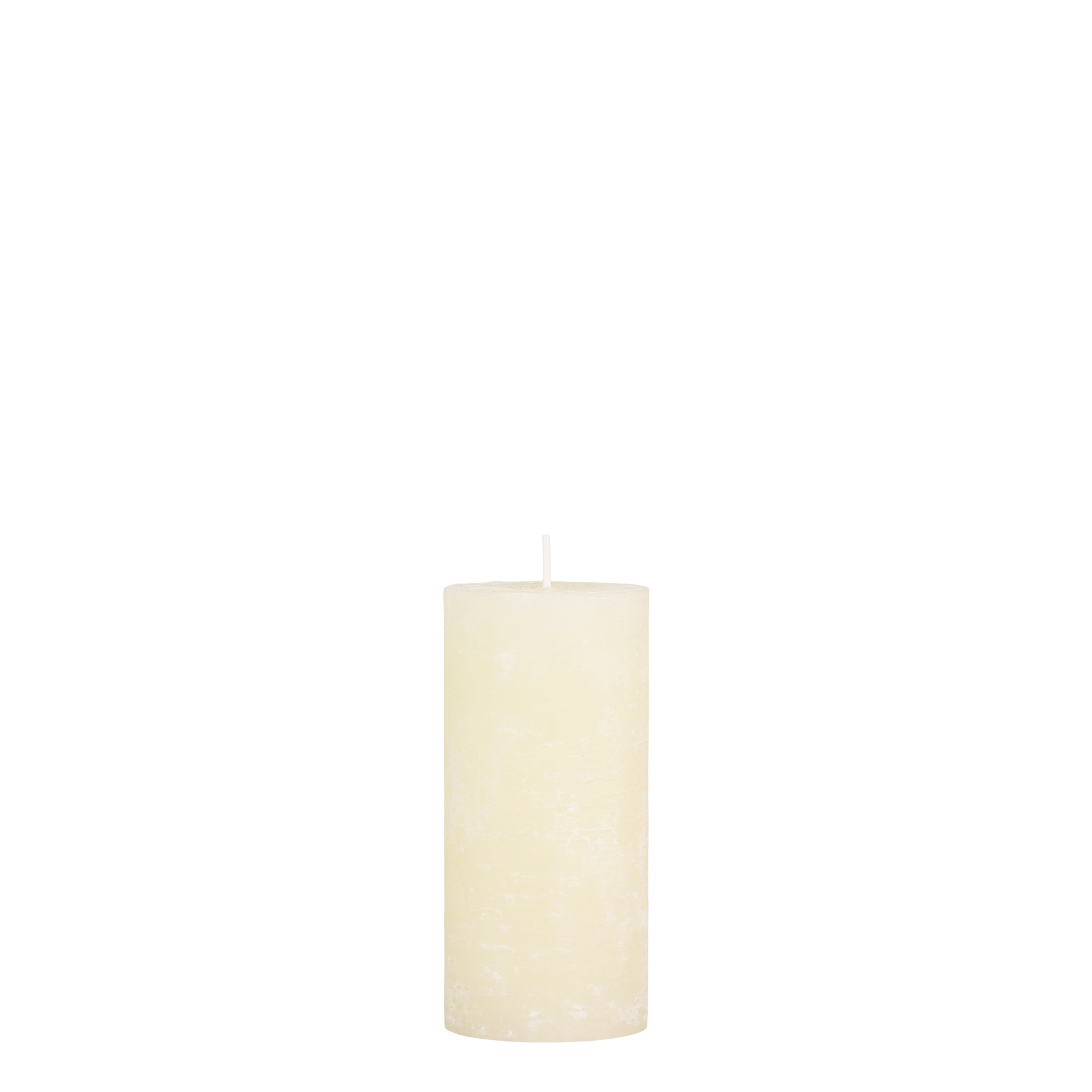 Stumpenkerze Macon Creme 15 cm hoch 60 Std Brenndauer