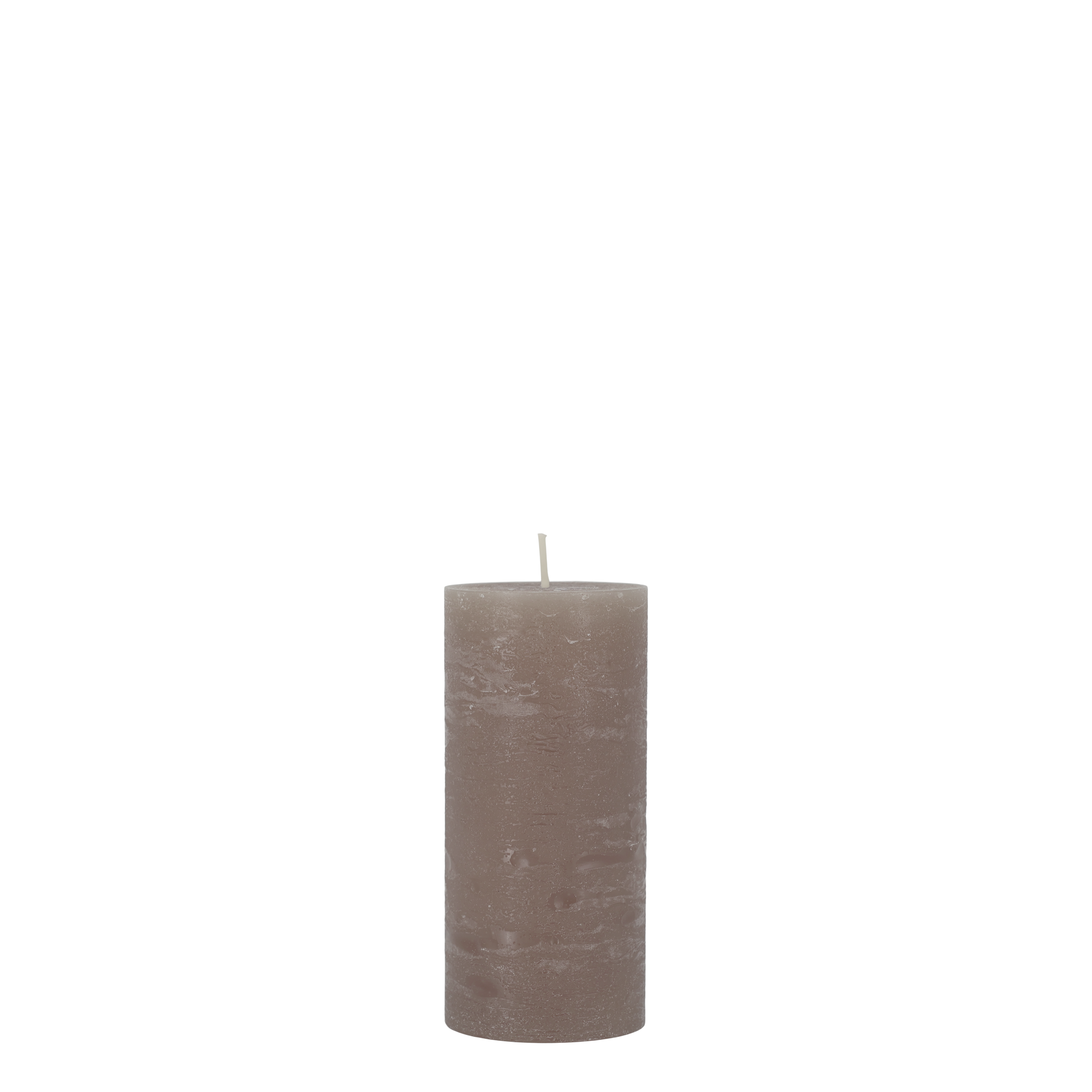 Stumpenkerze Macon rustikal, 15 cm hoch, 60 Std. Brenndauer