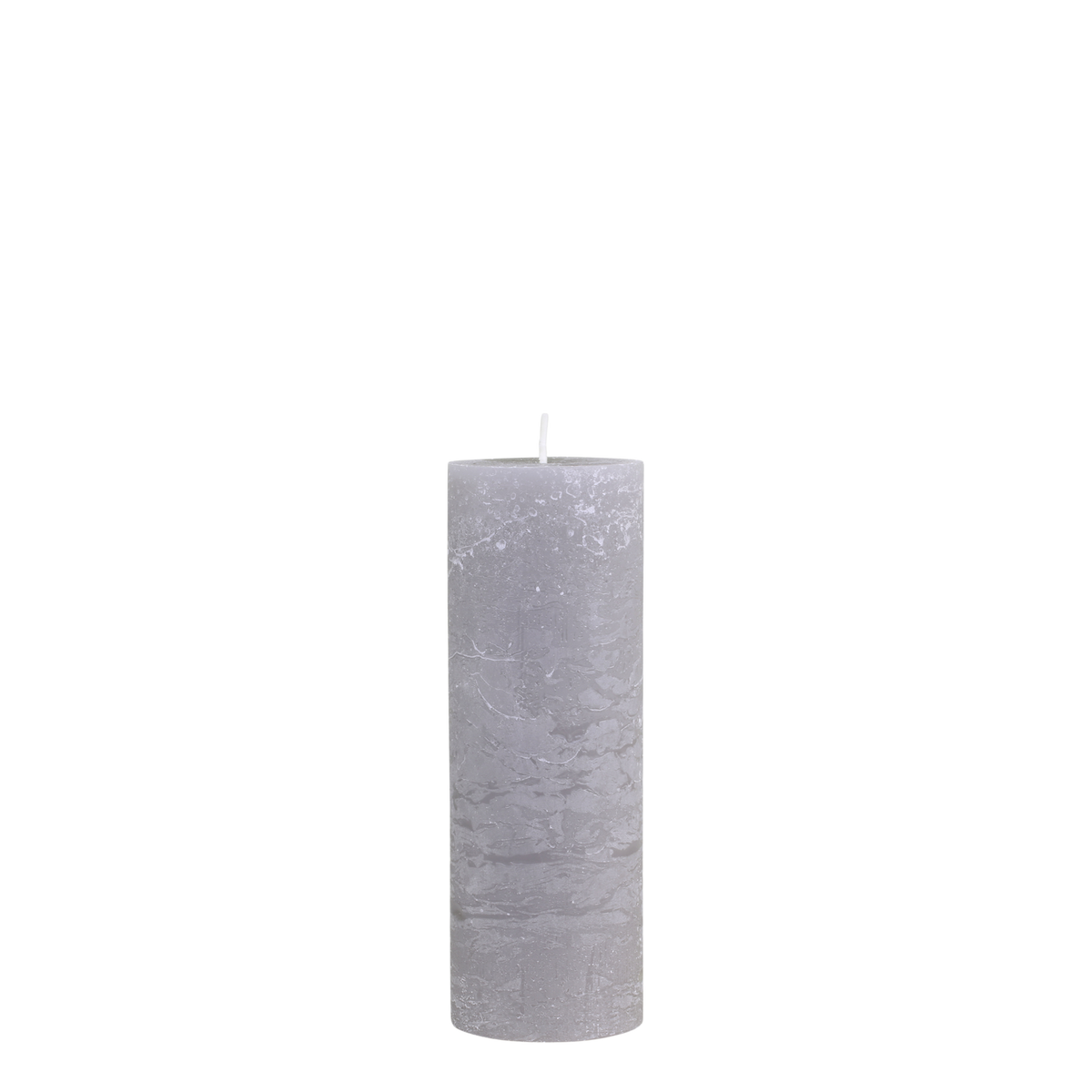 Stumpenkerze Macon in Französisch Grau, 20 cm hoch