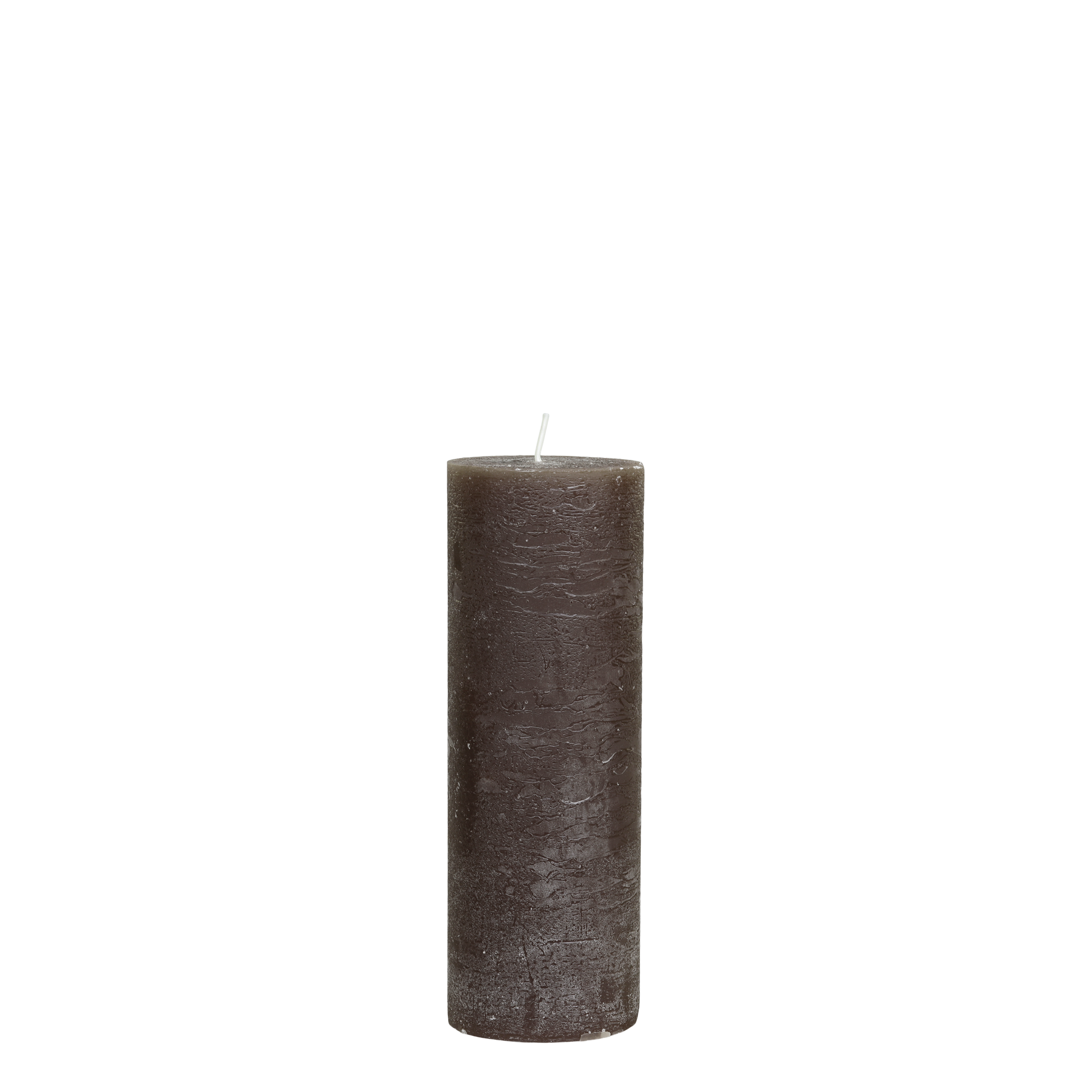 Stumpenkerze Macon in Coffee, 20 cm hoch, 7 cm Durchmesser