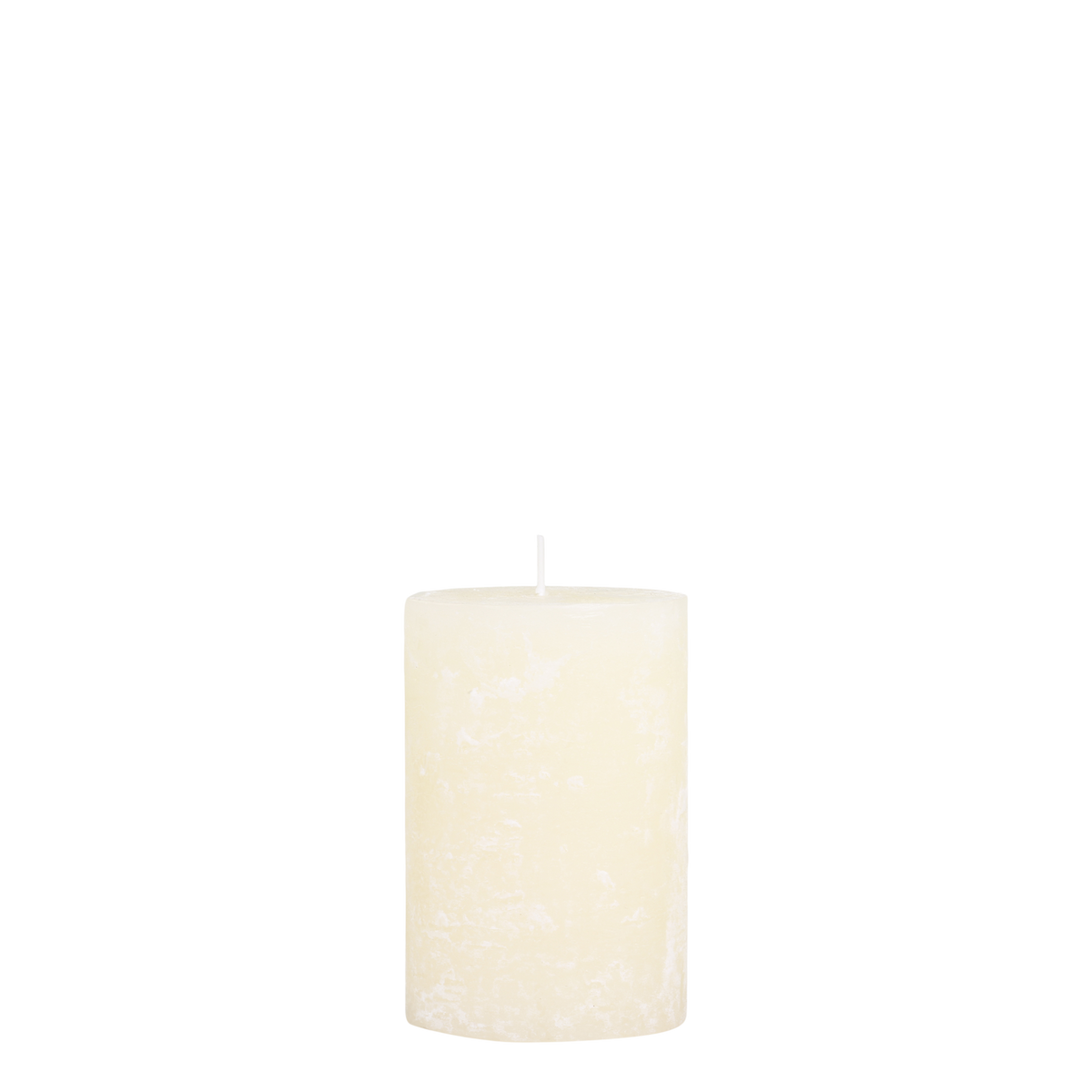 Stumpenkerze Macon in Creme, 15 cm hoch, 10 cm Durchmesser