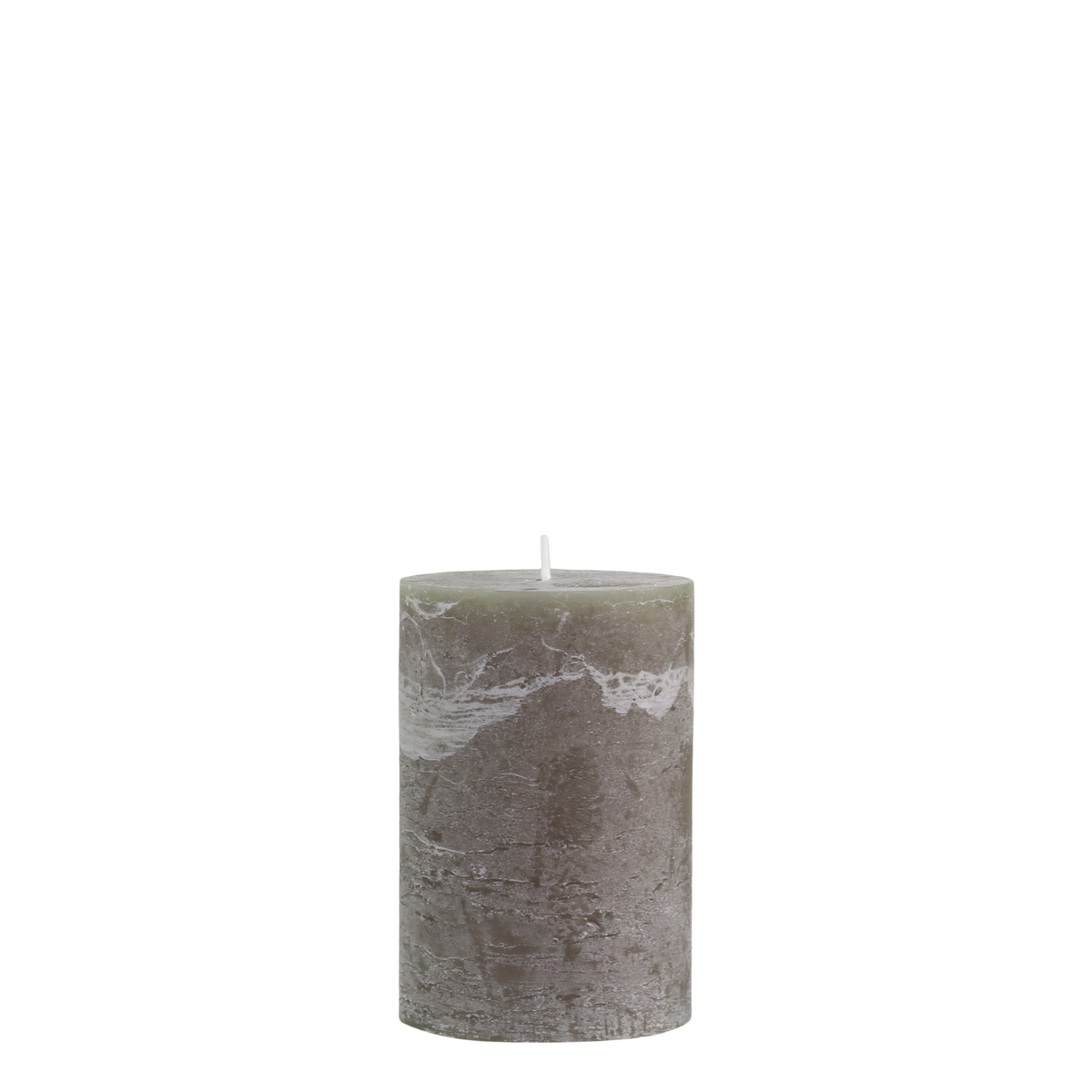 Macon Stumpenkerze oliv, 15 cm hoch, 10 cm Durchmesser