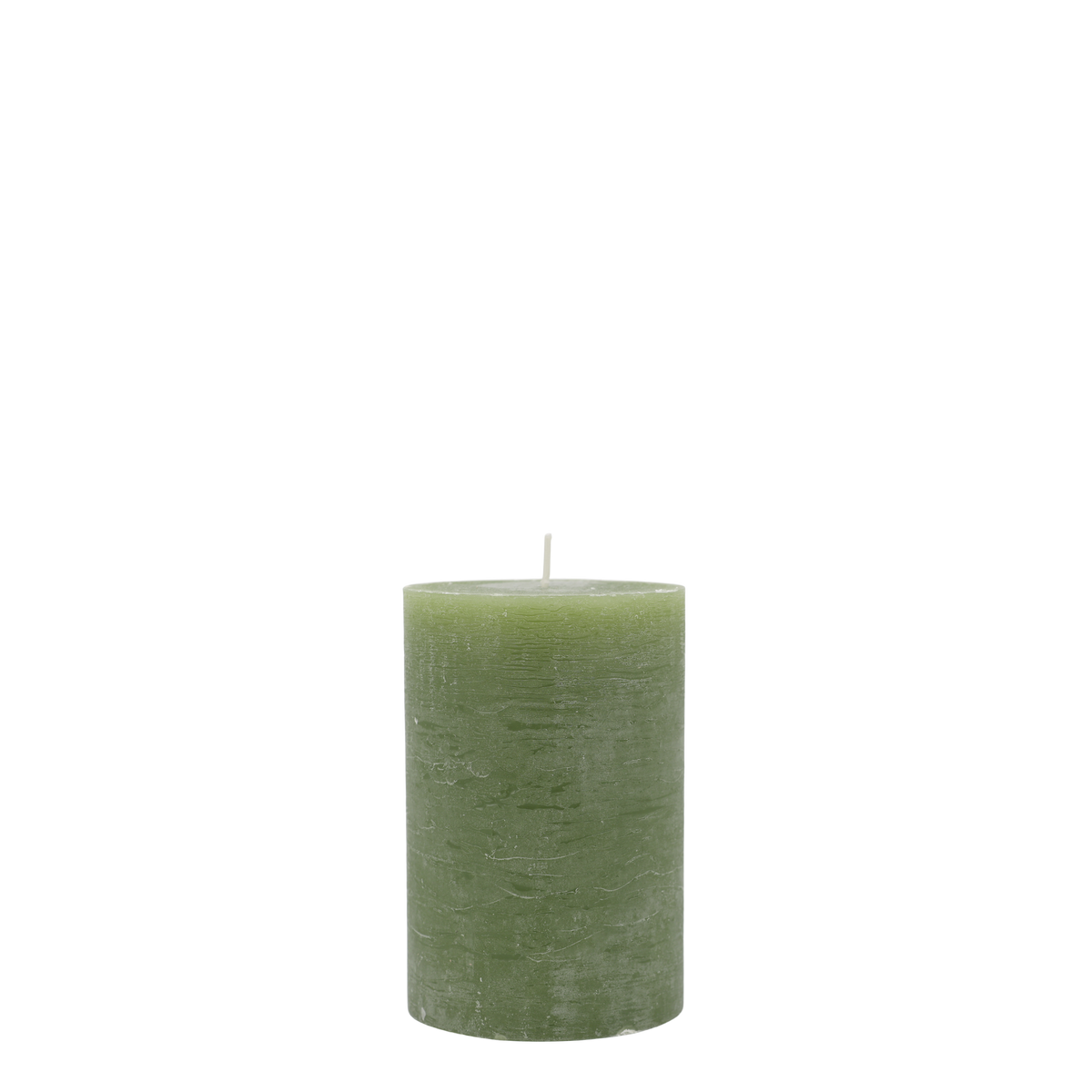 Stumpenkerze Macon in Forrest Green, 15 cm hoch