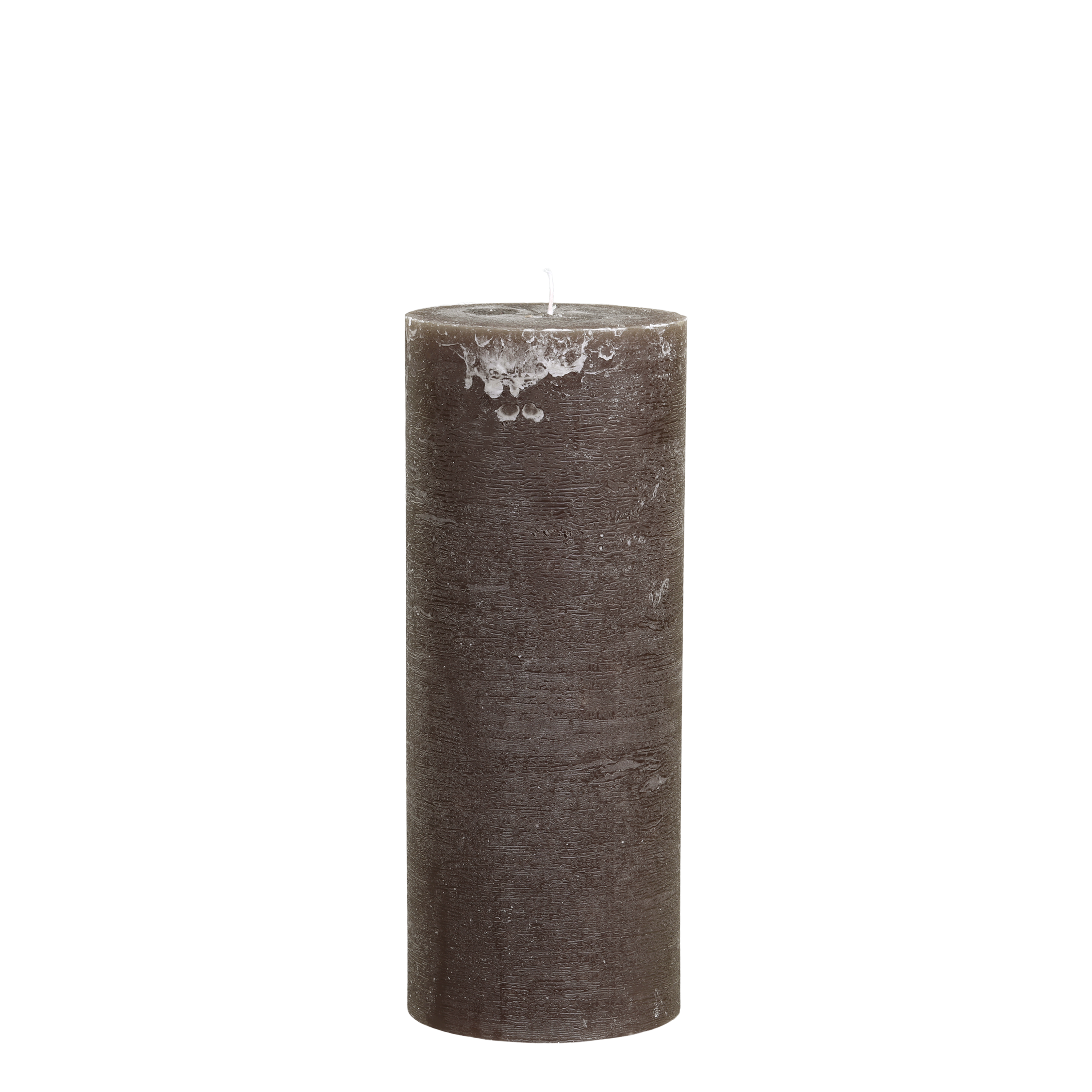 Stumpenkerze Macon coffee 25 cm hoch, 150 Stunden Brenndauer