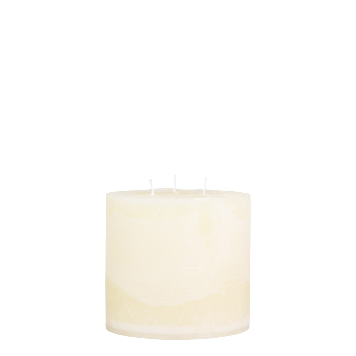 Macon Stumpenkerze mit 3 Dochten, 15 cm, creme