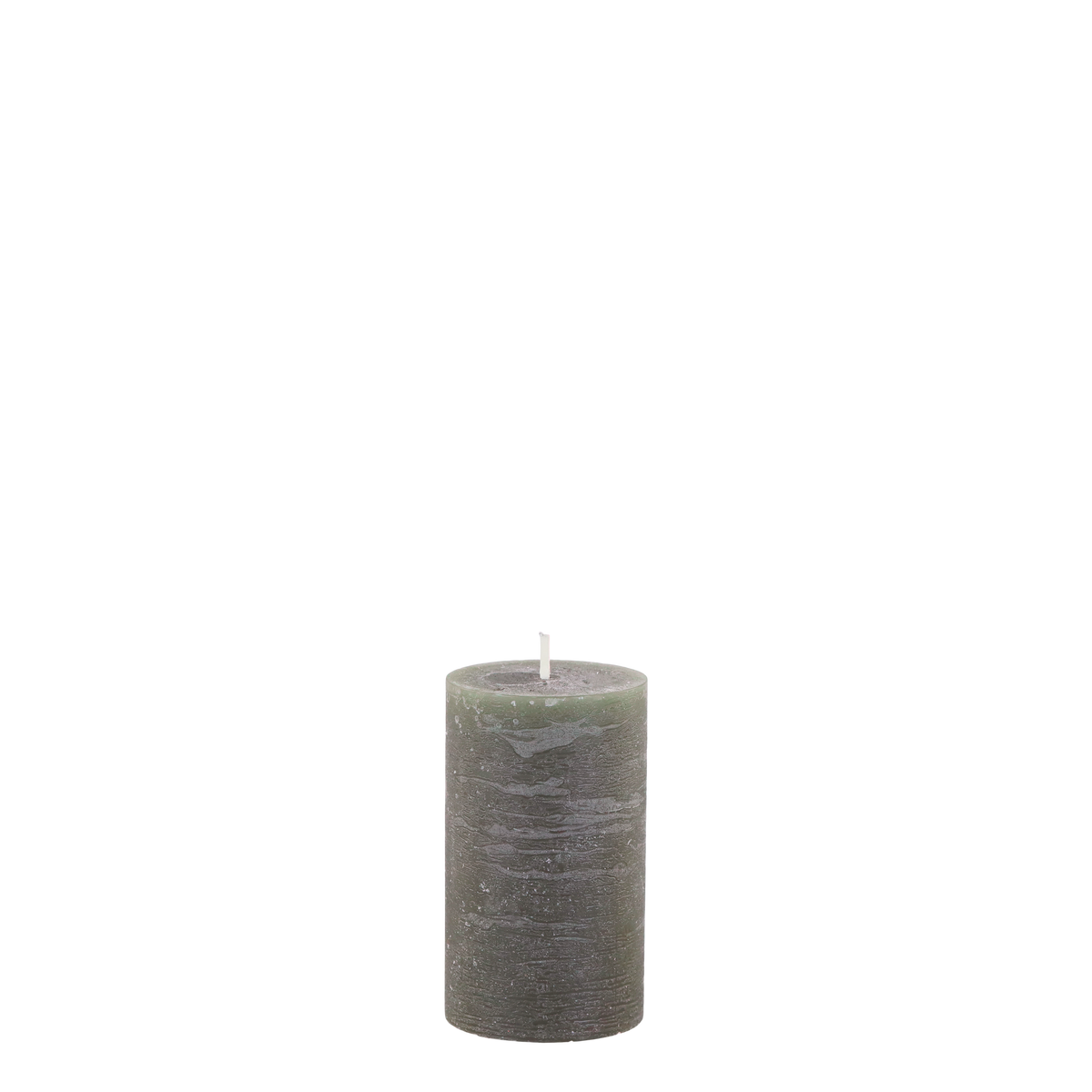 Stumpenkerze Macon oliv 10 cm hoch
