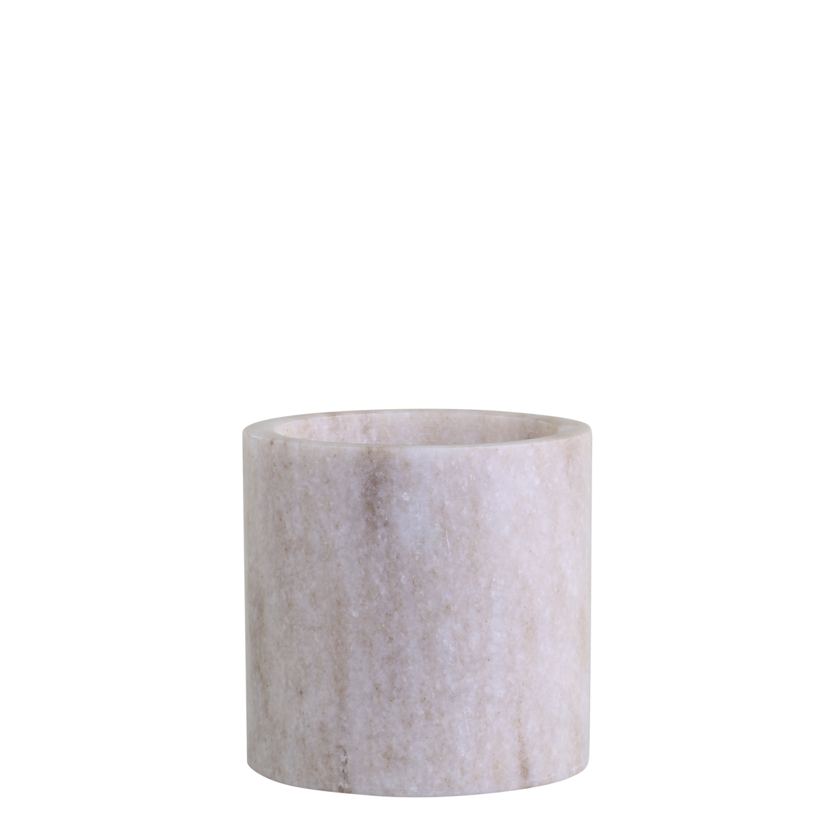 Kerzenständer für Stumpenkerzen aus Marmor, 10 cm hoch