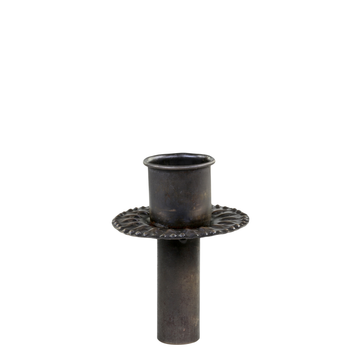 Kerzenhalter für Stabkerzen, Eisen, messing, 6,5 cm