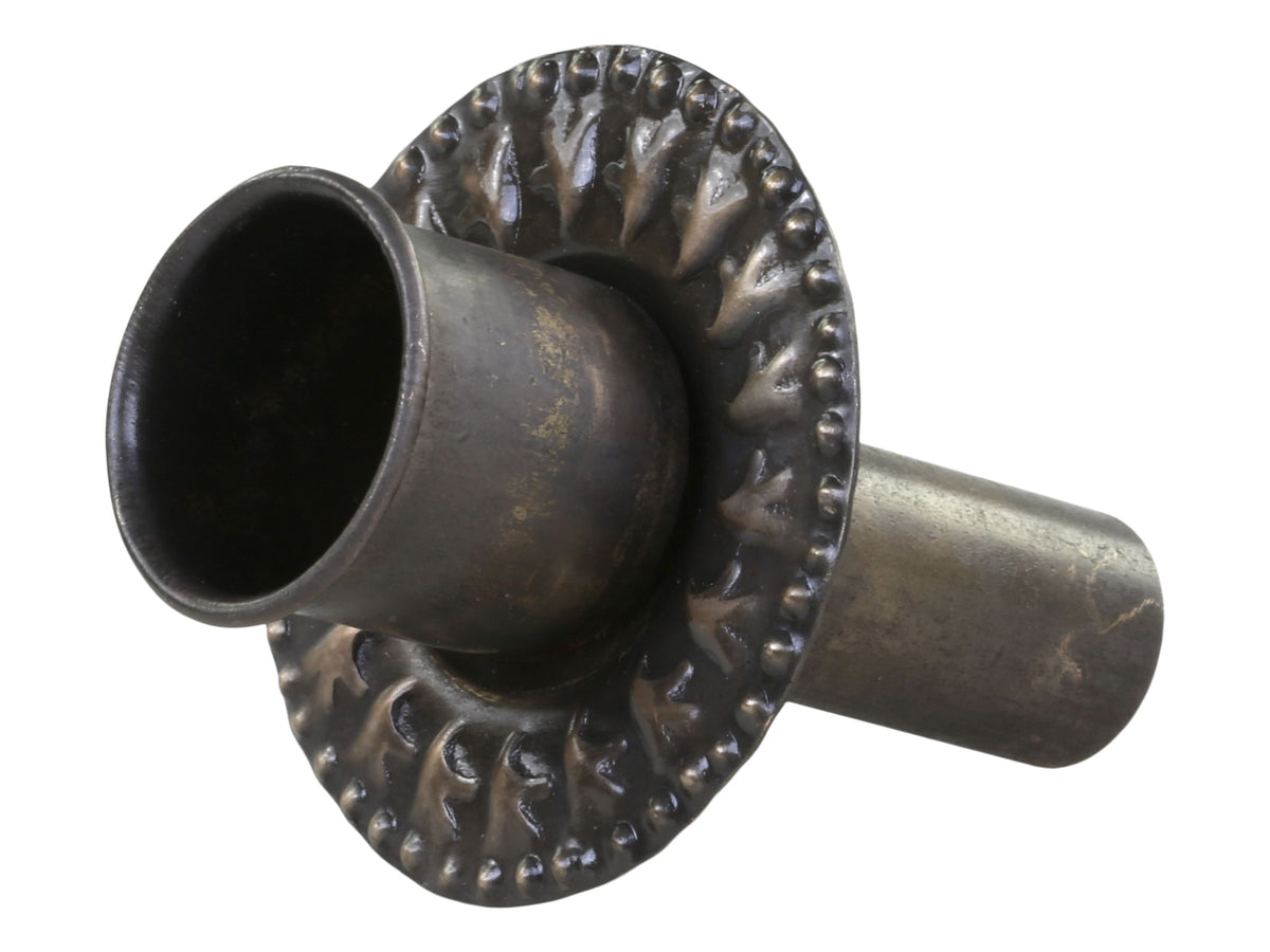 Kerzenhalter für Stabkerzen, Eisen, messing, 6,5 cm