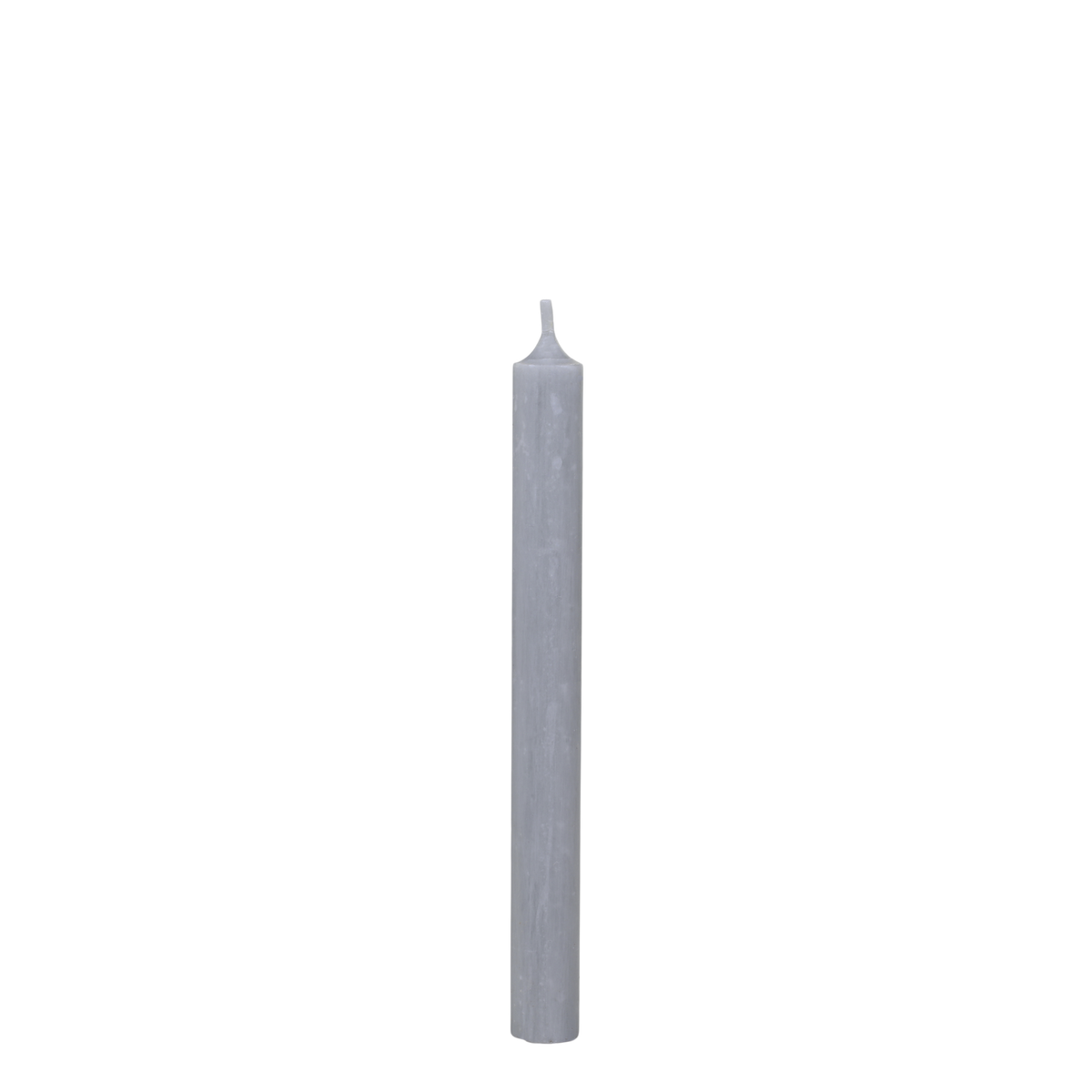 Stabkerze grau, 18 cm hoch, 60 Stunden Brenndauer