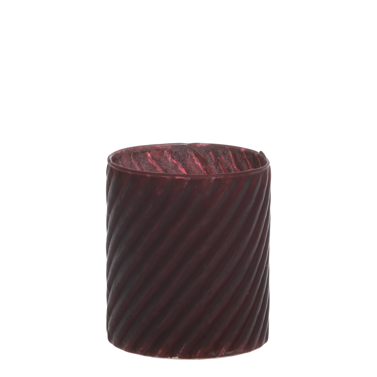 Windlicht aus Glas 8,5 cm hoch antique cherry