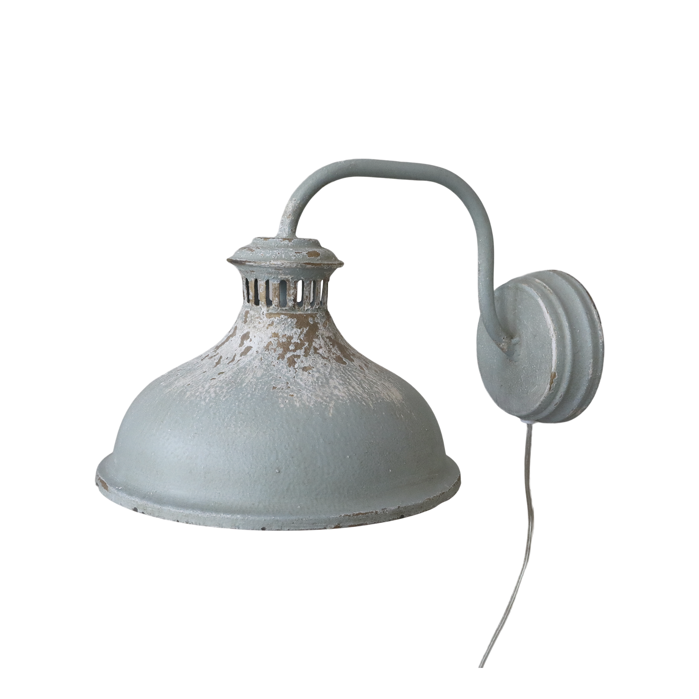 Lampe für Wand aus Eisen, Antique Opal, 25 cm hoch