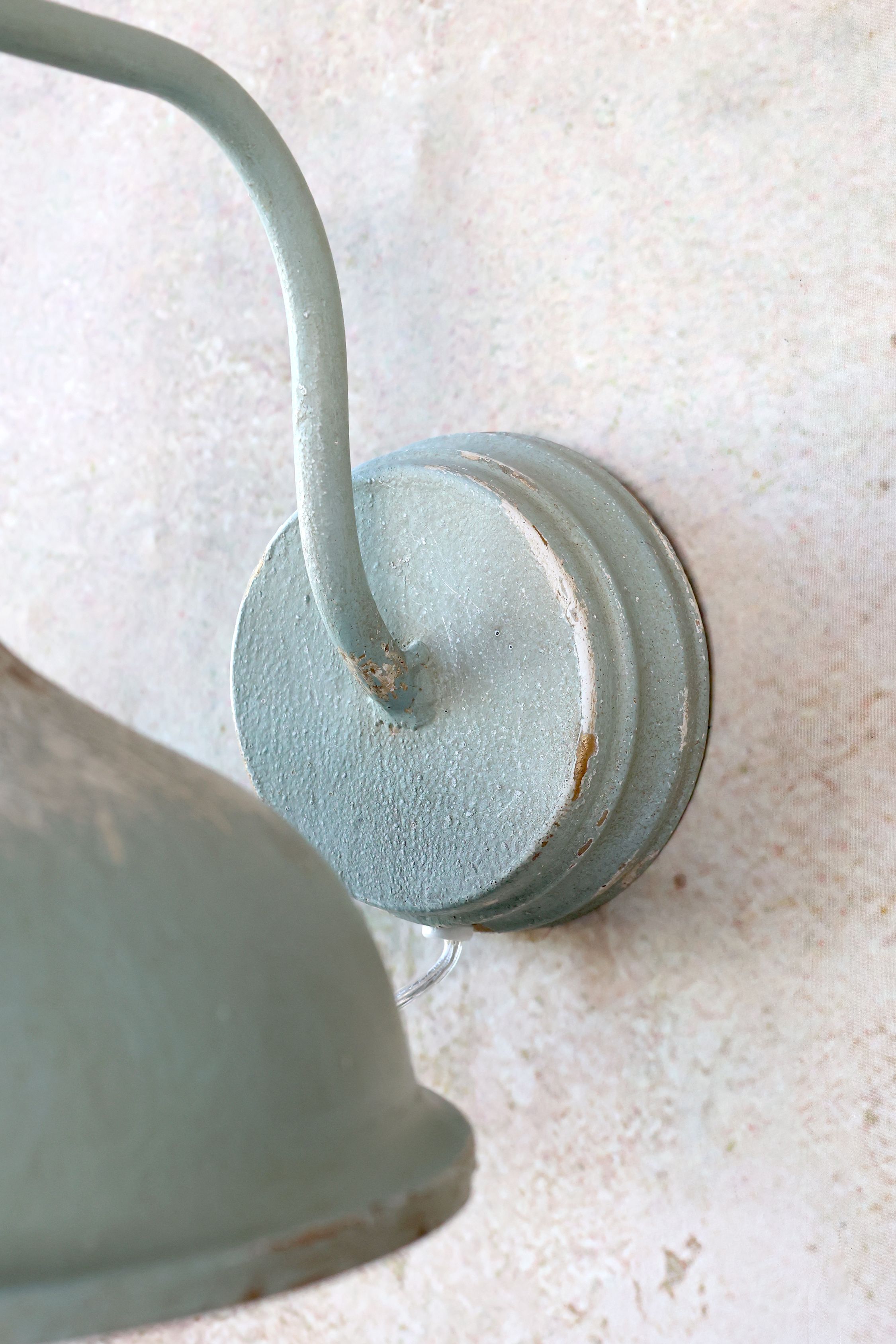 Lampe für Wand aus Eisen, Antique Opal, 25 cm hoch