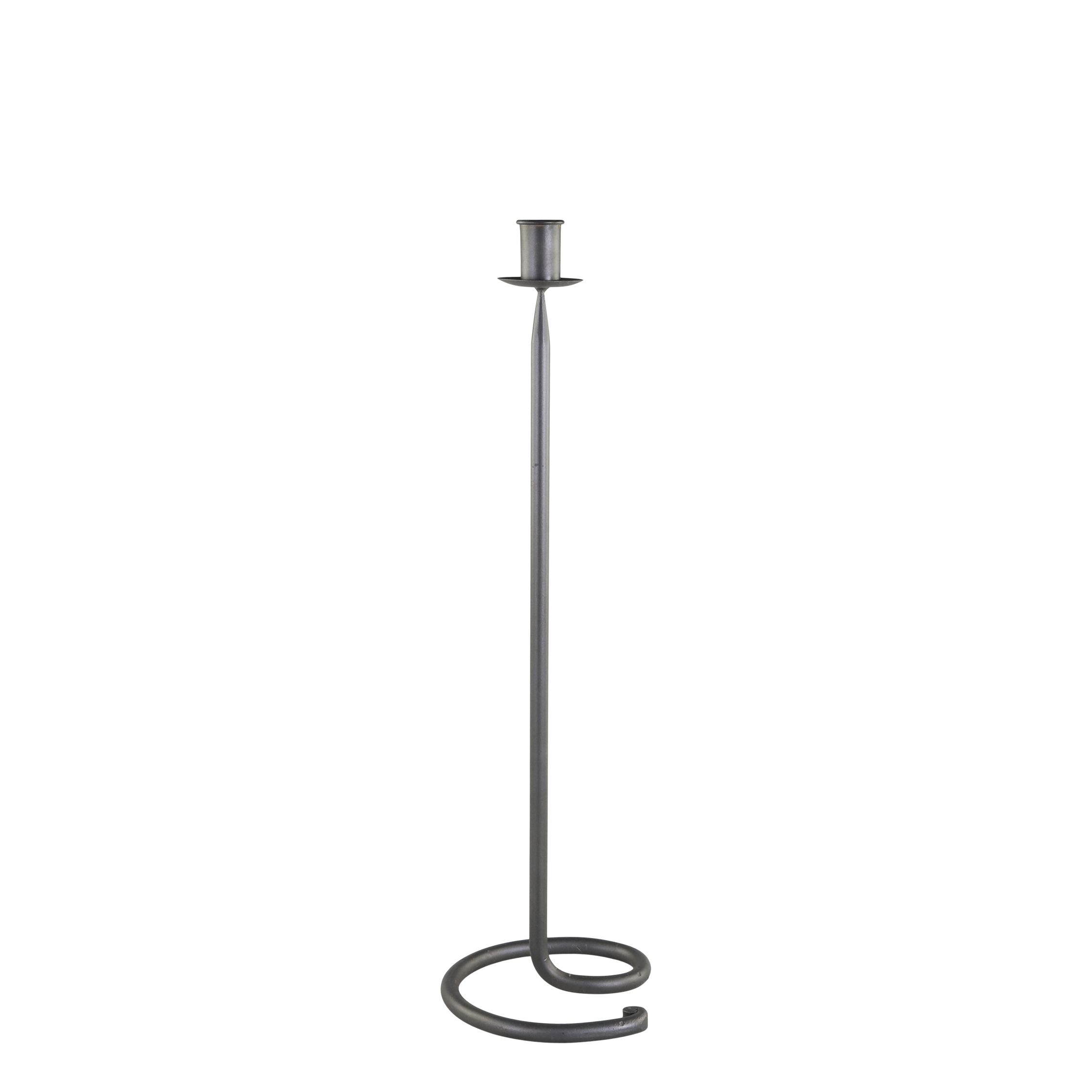 Kerzenständer aus Eisen, antik schwarz, 50 cm hoch