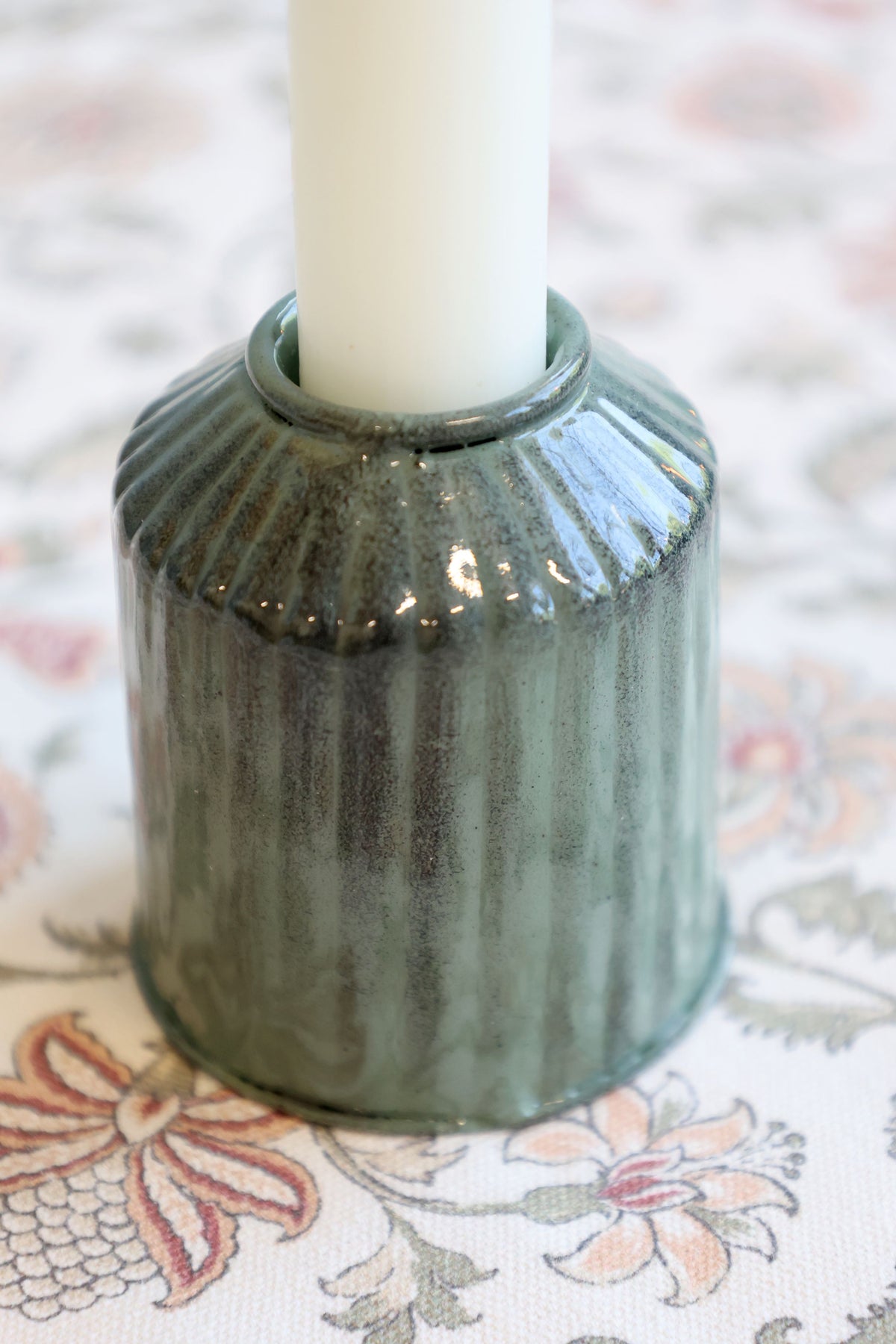 Kerzenständer antique verte für Mini-Stabkerzen