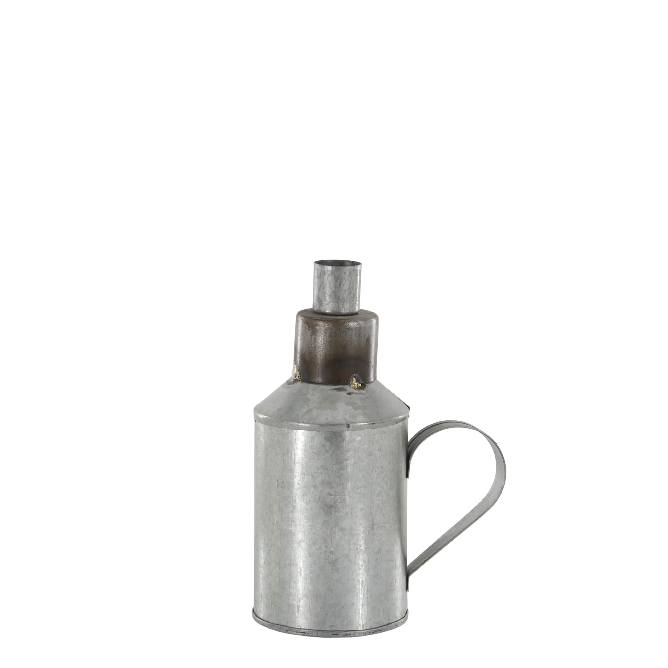 Kerzenständer silber antik – Eisen, 17 cm hoch
